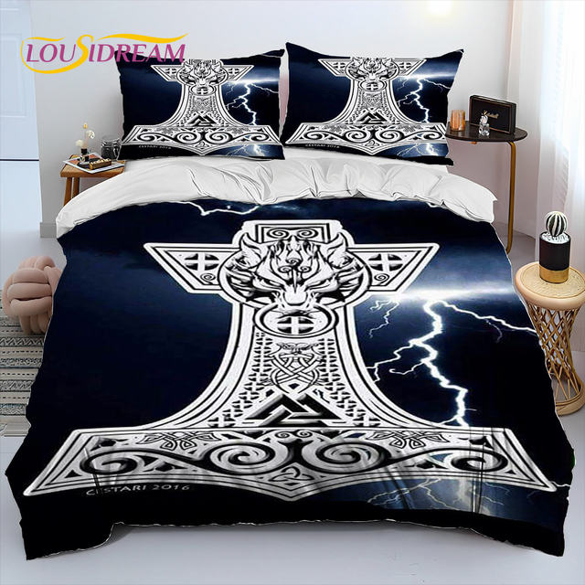 On sale Viking Comforter set Soft Microfiber Inner DownoComforter Bedding set Quilt For Bedro powith Pillowcases warm Soft Twin/Full/Queen/King