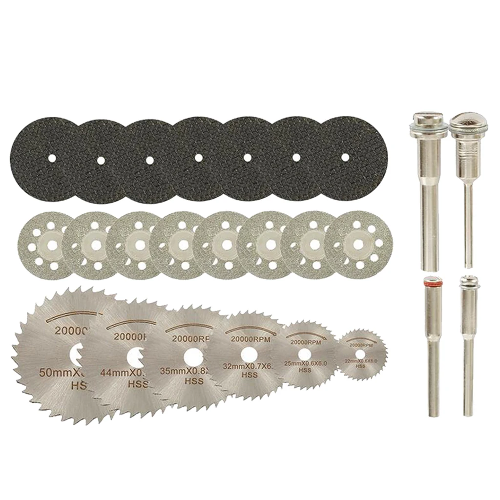 32pcs Diamond Cutting Discs Cutting Disc Kit,with Resin Cutting Wheels,  Saw  for Rotary Tool