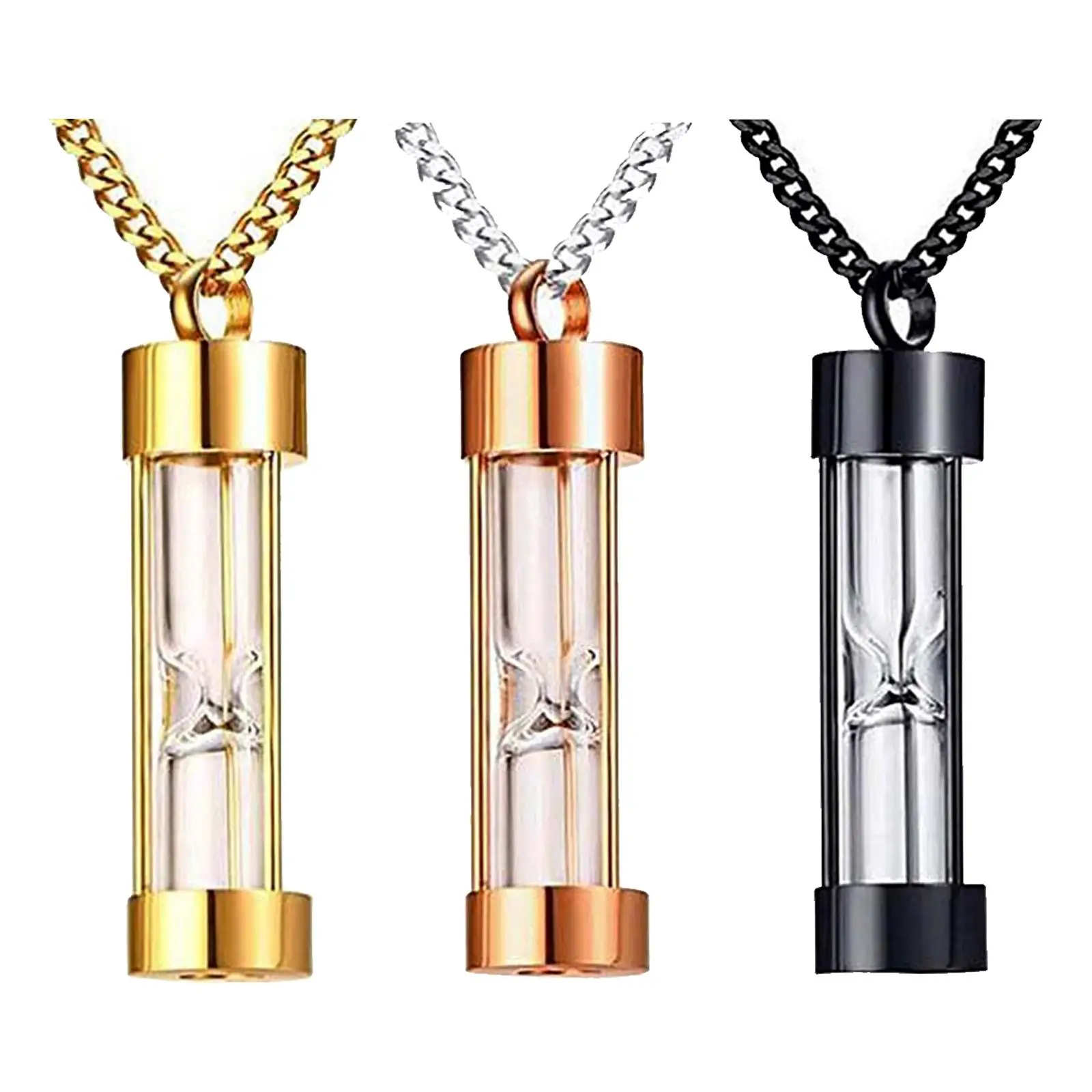 Ashes Pendants ,Teardrop Cremation Jewelry, Stainless Steel Hourglass Necklace, Urn Necklaces, for Memorial Women