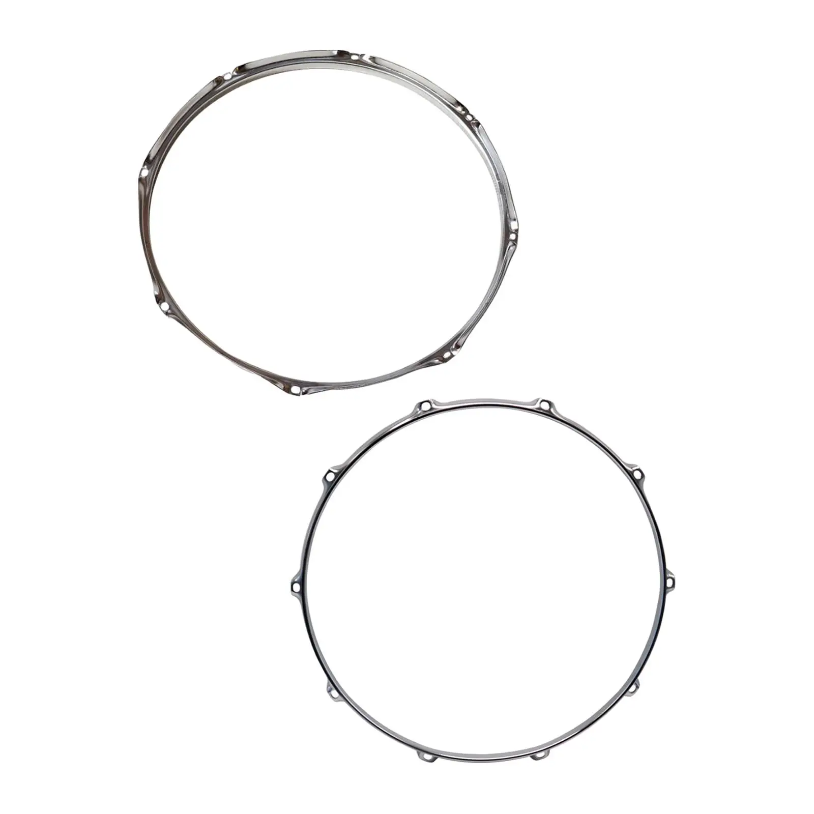 Rim Batter Hoop Percussion Instrument Parts Replacement Heavy Duty 14 inch 8 Lug Batter Hoop Drum Hoop for Instrument Office
