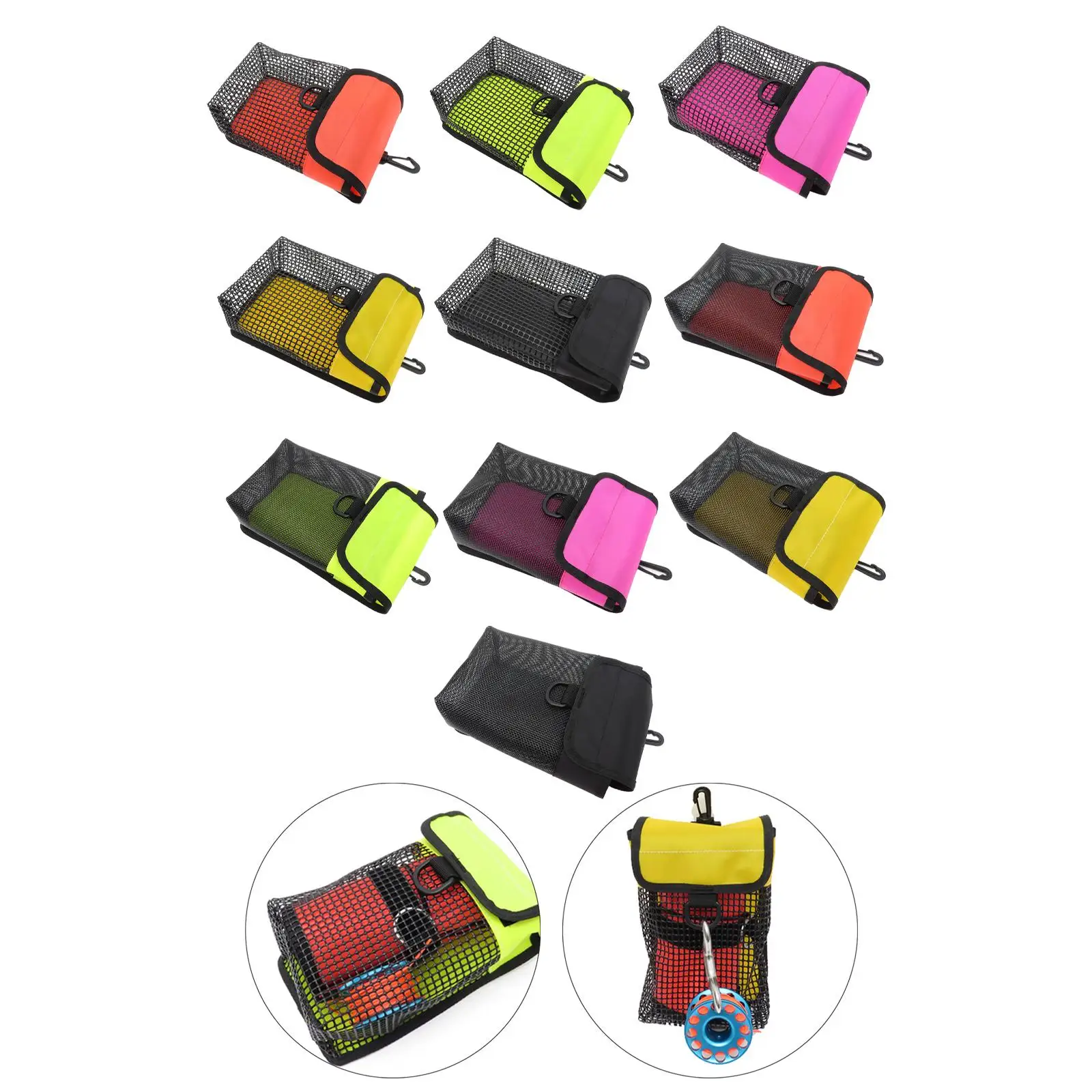 Diving Gear Storage Bag Diving Reel Buoy Carrier Nylon Portable Lightweight with