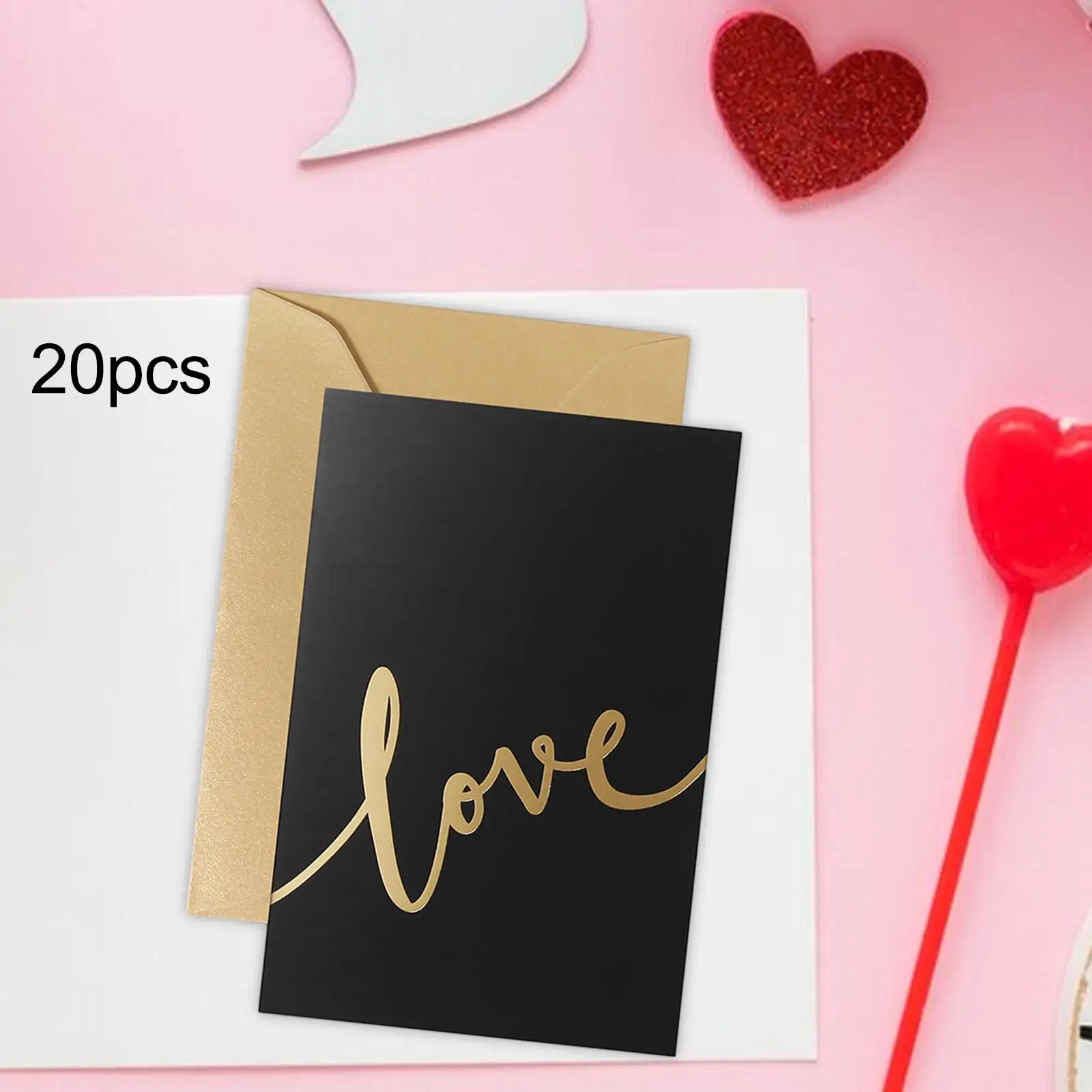 20Pcs Valentines Day Cards Retirement Card Birthday Card Holiday Card for Anniversary Party Fathers Day Festival Girlfriend