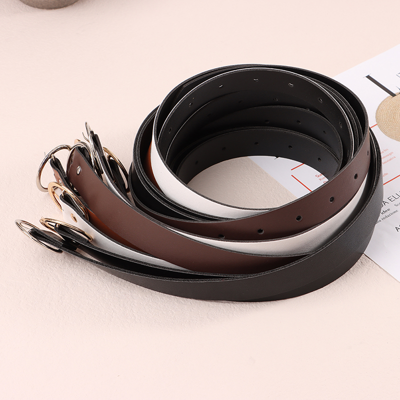 Title 7, 1Pc 100CM Leather Belt Fashion Waist Belts Meta...