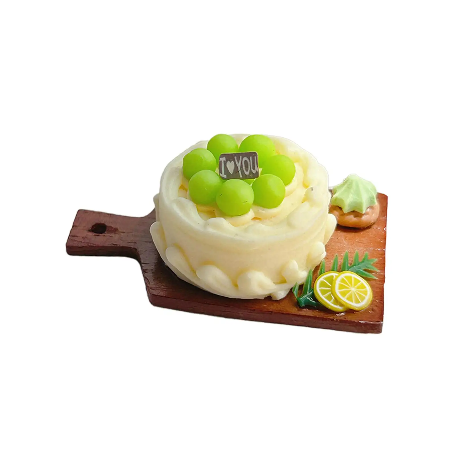 3D Miniature food, Dollhouse Cake, 1:6 1:12 Fairy Garden Scene Accessories