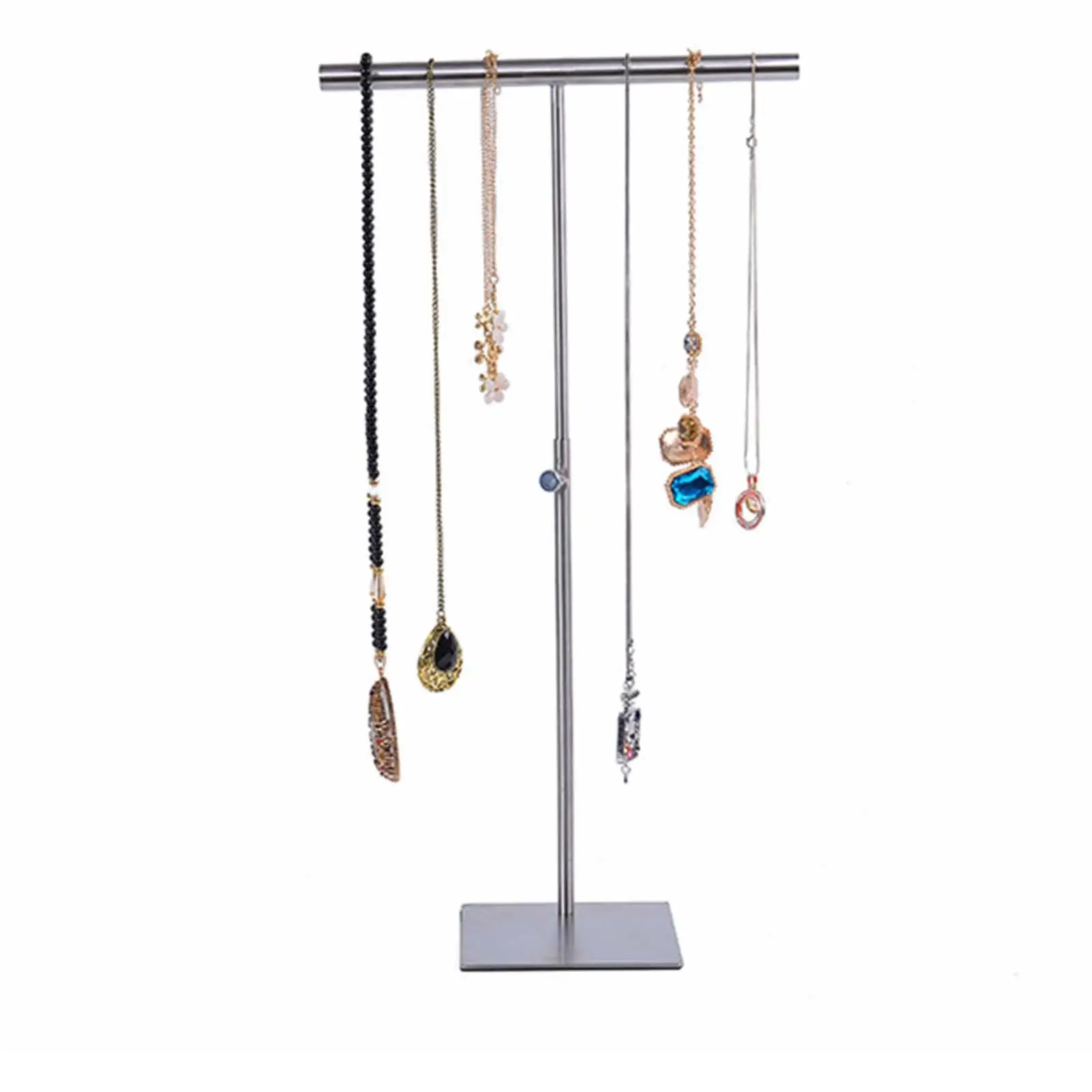 Earring Display Tower Organizer Hanging Holder Stainless Steel Shelf Storage Bar Rack for Watch Earrings Ring Necklace Bag