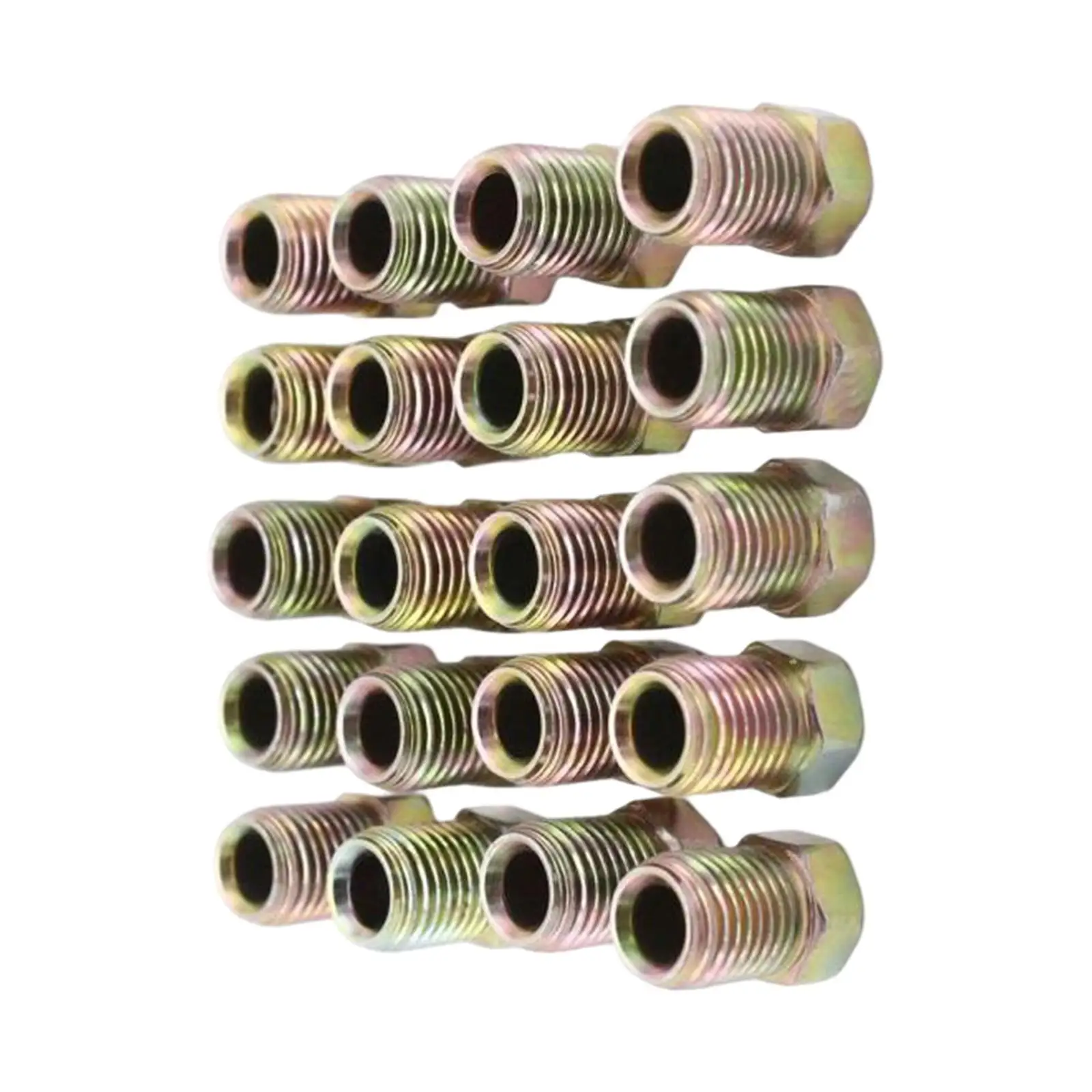 20-Pack 3/8-24 Inverted Flare Tube Nuts Auto Parts Threads Nuts Fits for 3/16 inch Tube