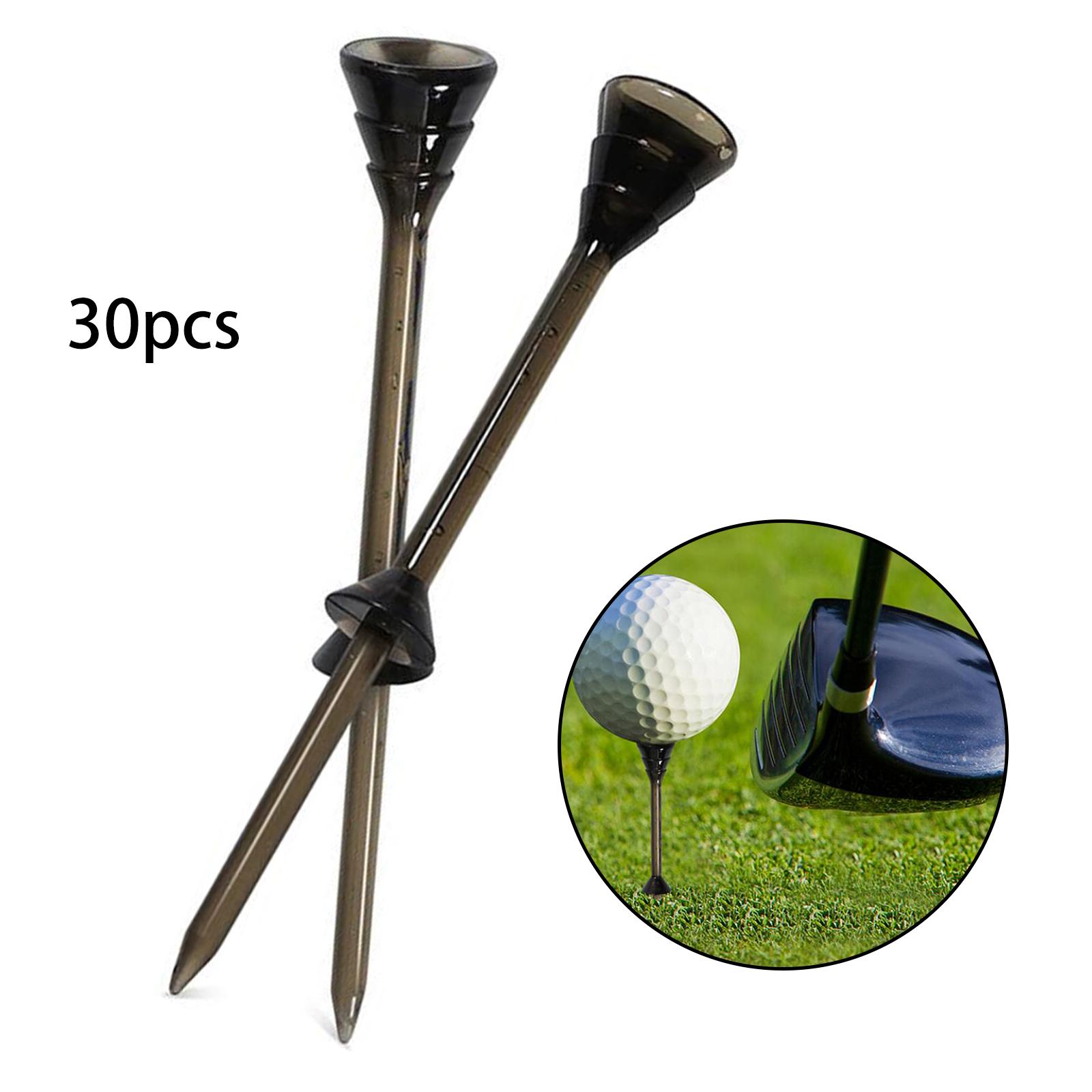 30Pcs Golf Club Tees Tool 83mm Durable Training Training Practice Beginner Golfing Stable Unbreakable Golf Down Tees