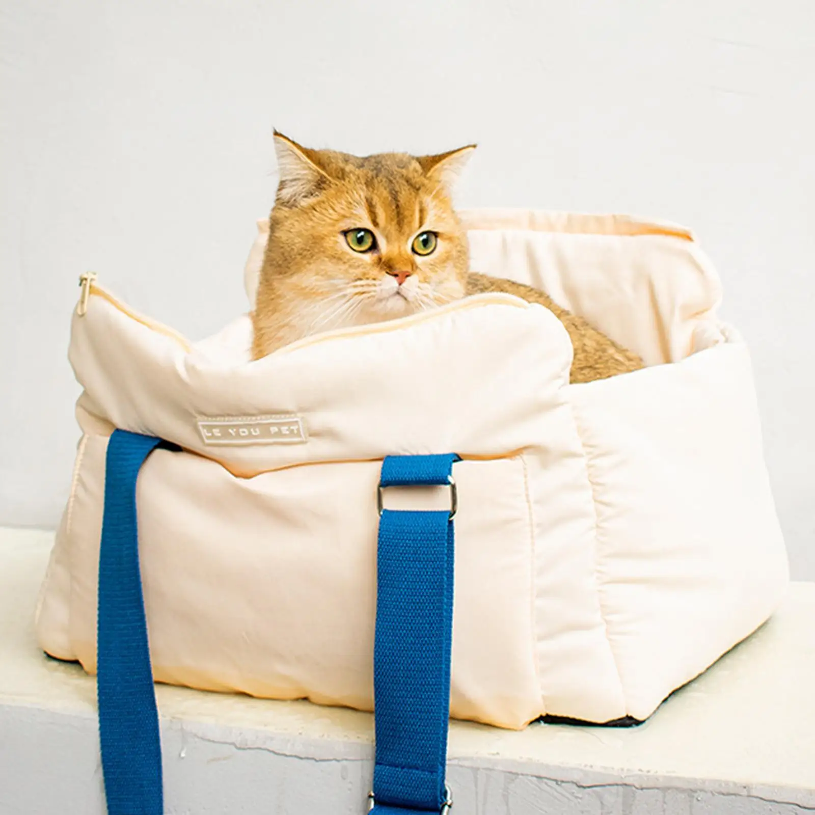 Cat Carrier Bag Pet Shoulder Bag Keep Warm Adjustable Straps Handbag for Small