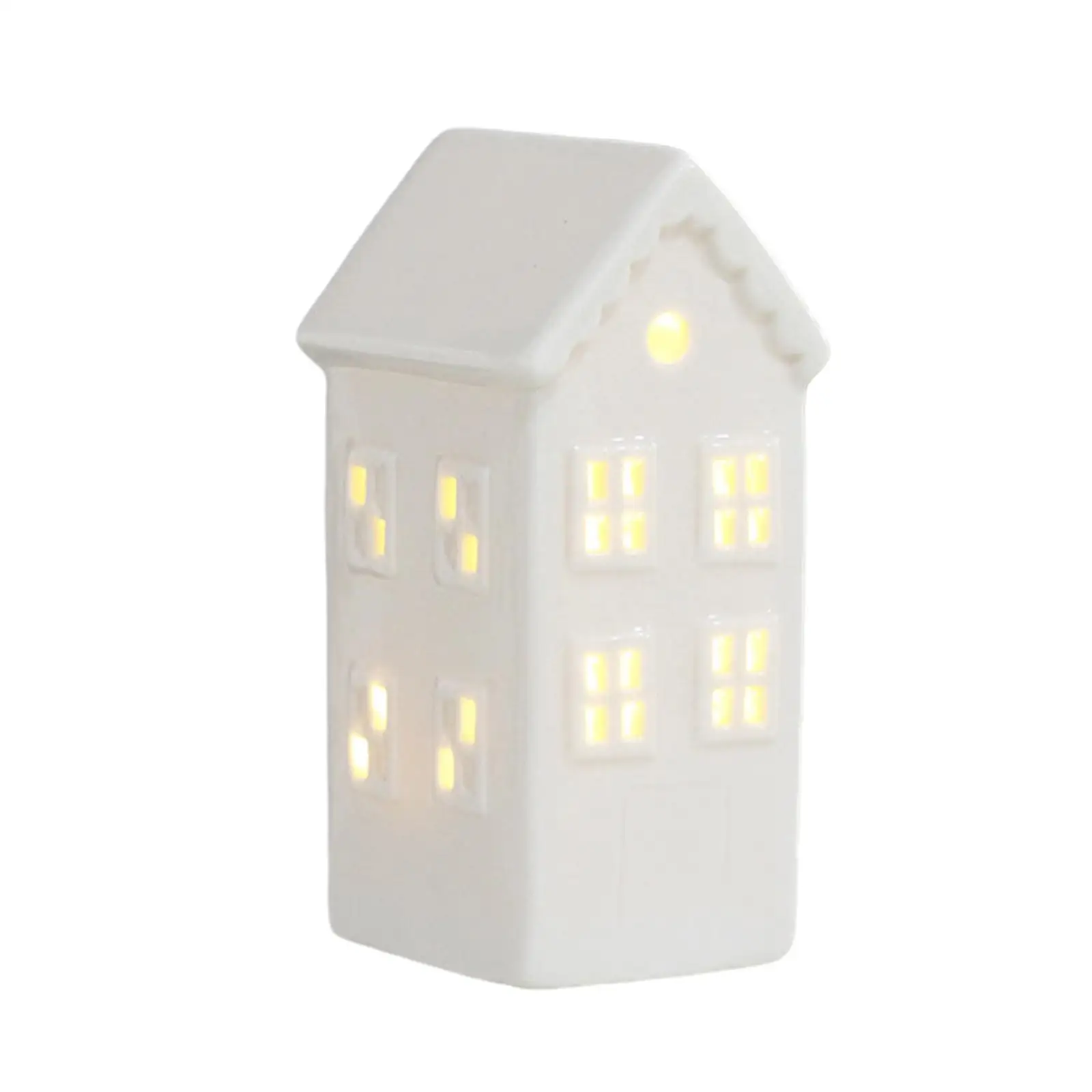 LED Xmas Village LED Porcelain House Lighting Nightlight Ornament LED Night