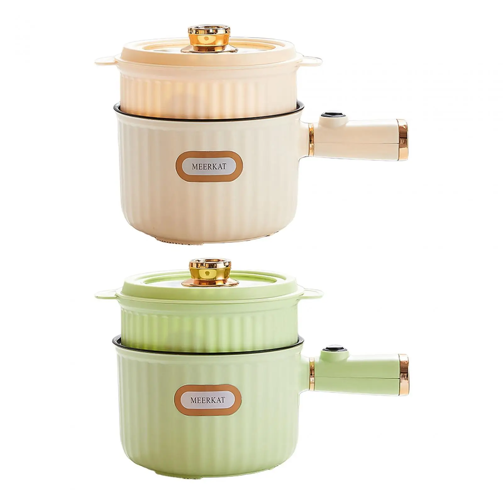Hot Pot Electricr Portable Multifunctional with Steamer Household Noodles Cooker Mini Pot for Eggs Soup Fry Noodles
