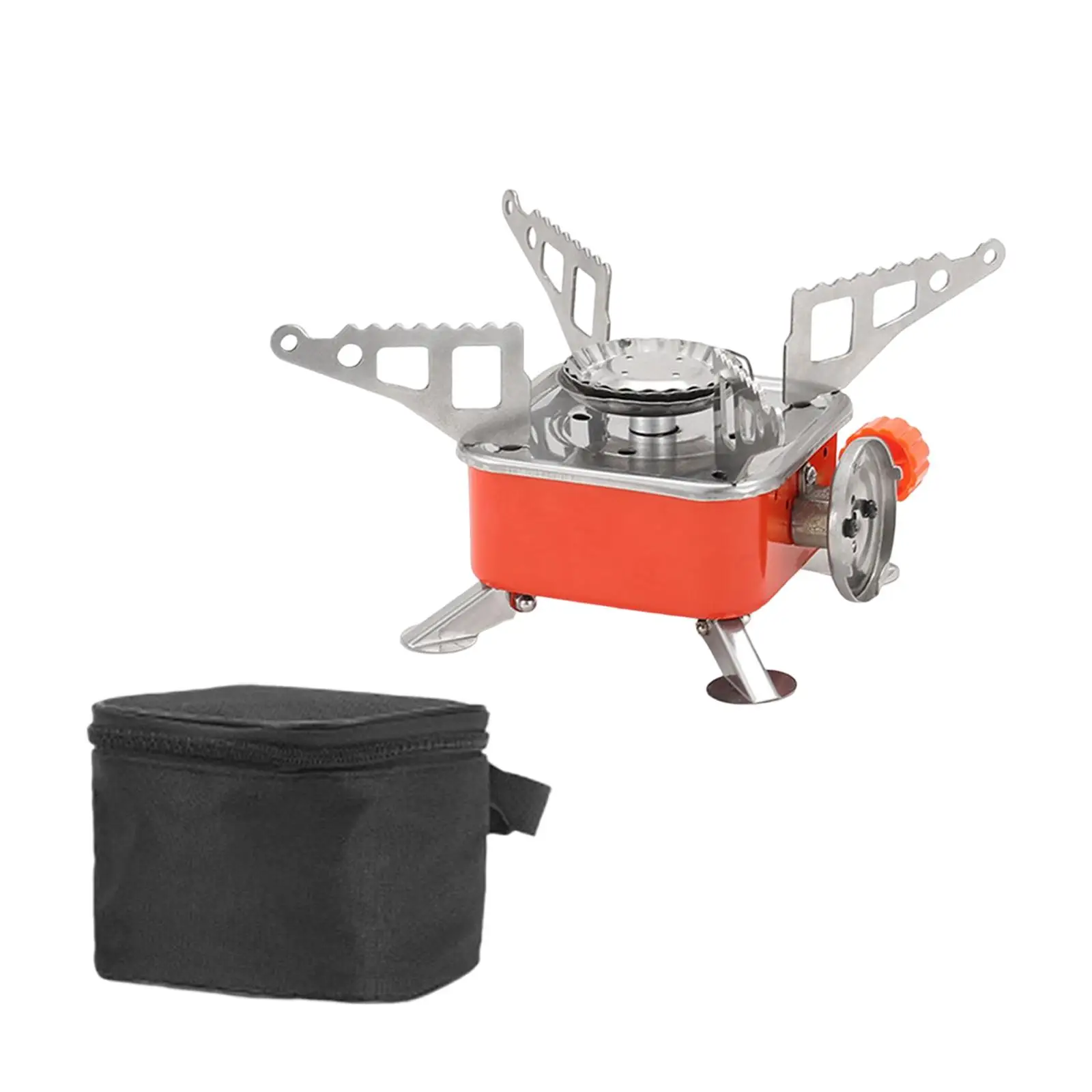 Portable Camping Gas Stove Mini with Storage Case Folding for Outdoor Picnic
