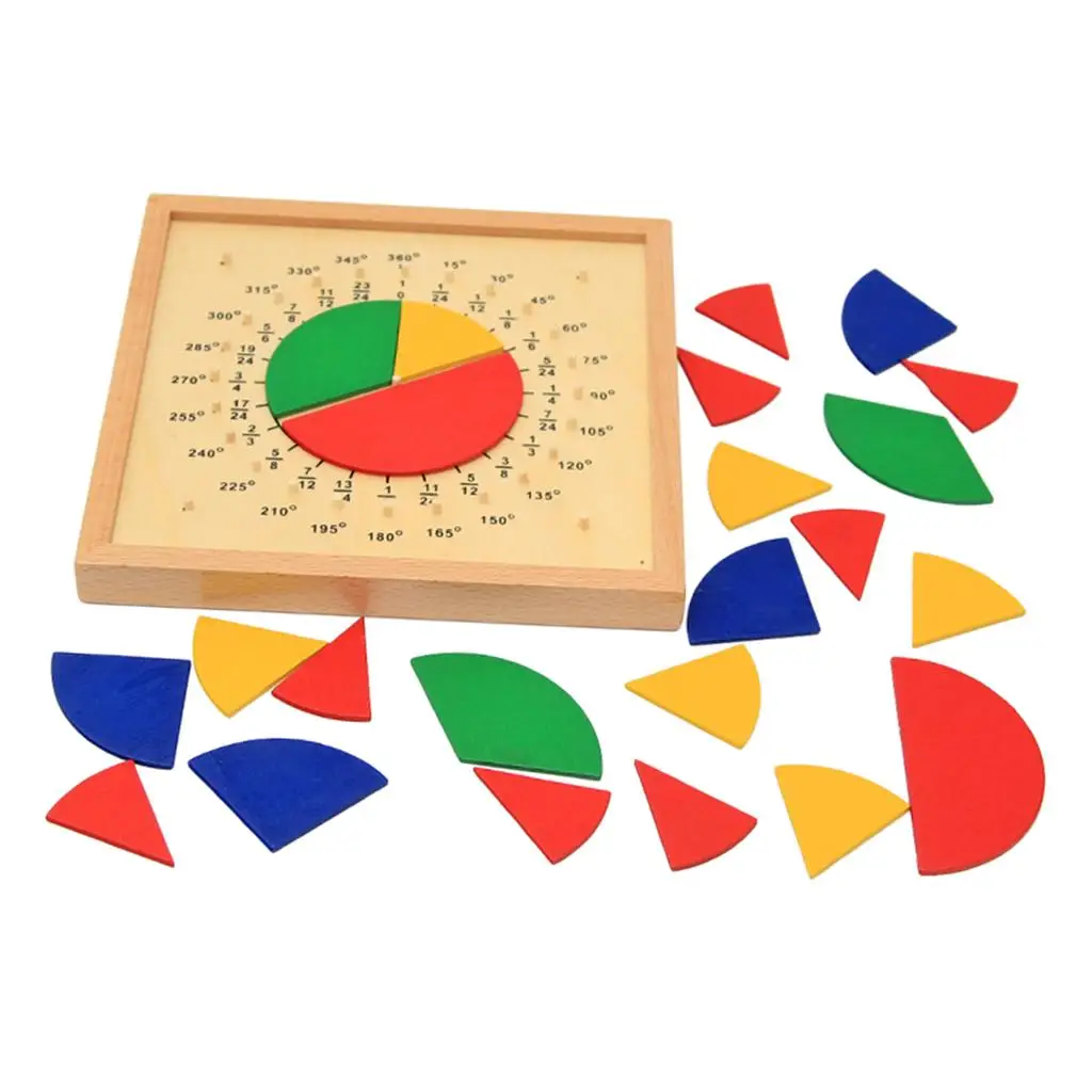 Education Printed Fraction Circles Teach Fraction  And Parts