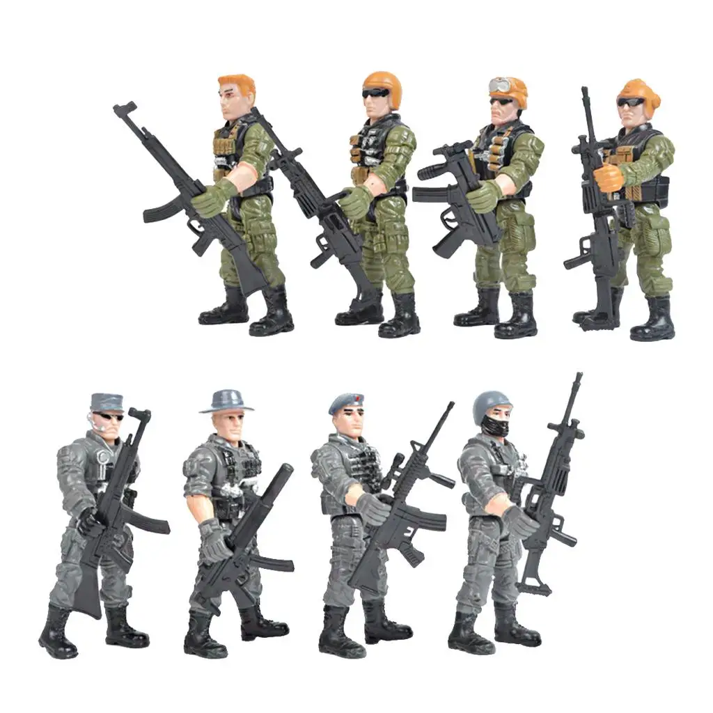 Flexible  Soldiers Model Assembly Detachable  Table Accessories