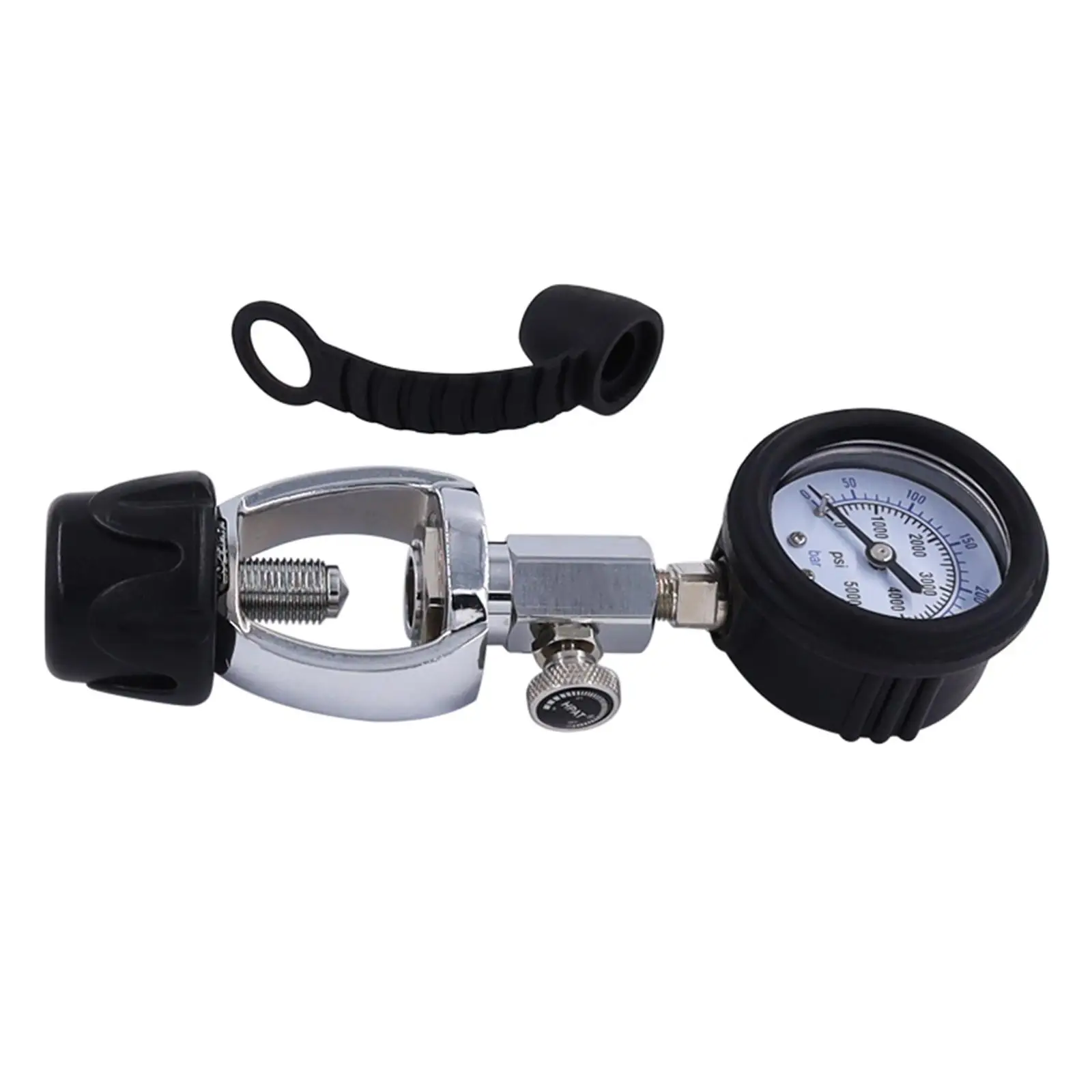 Professional Submersible Diving Pressure Gauge 5000PSI Air Tank Pressure Checker Dive Accessory