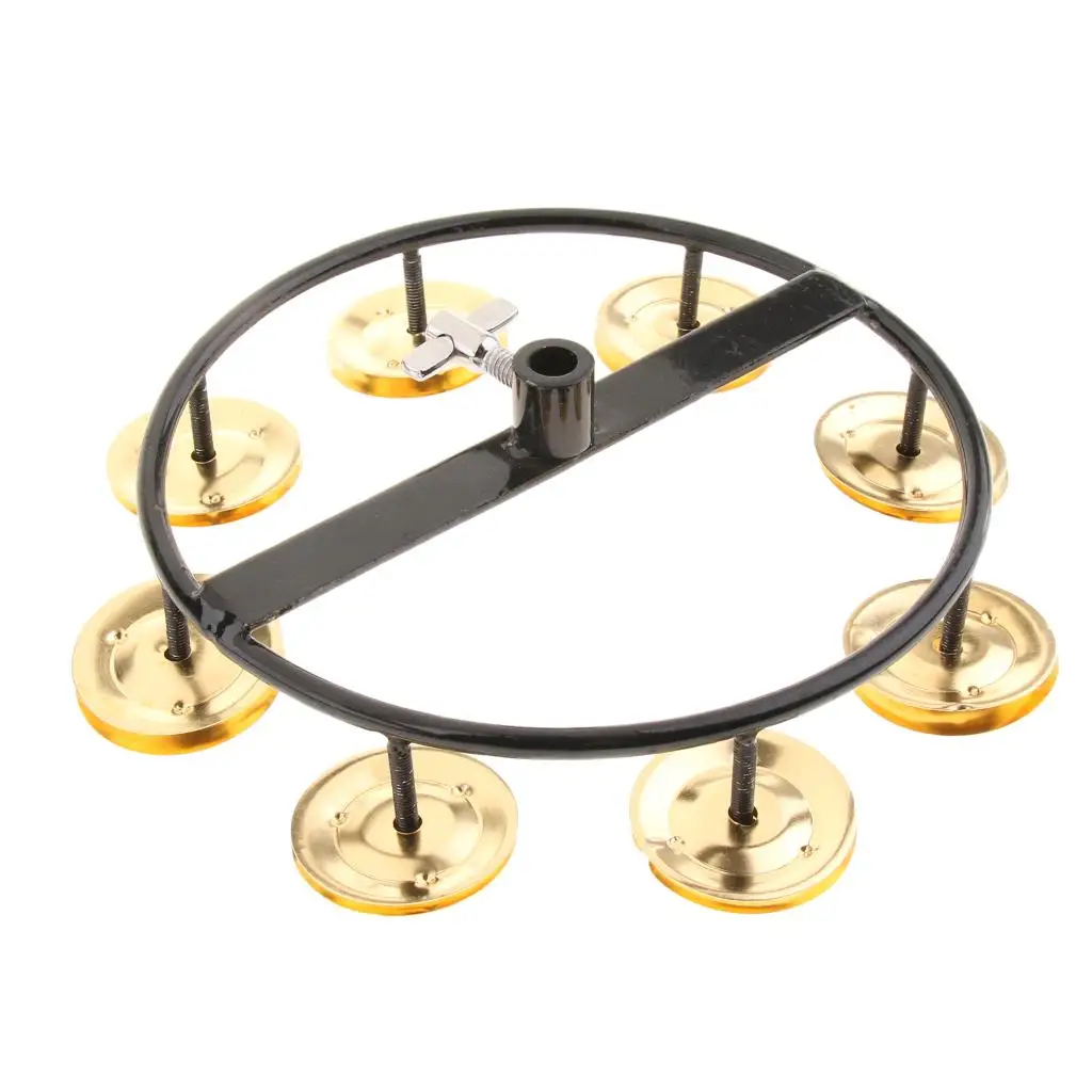 5 Inch Hi Hat Tambourine with Single Row Steel for Kids KTV Party Toy