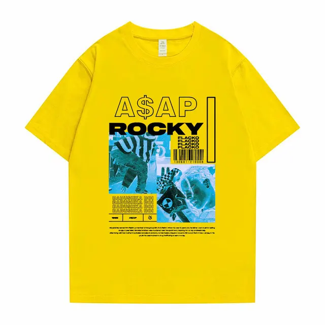 Koszulka oversize męska - Escobar Asap Rocky streetwear - czarny