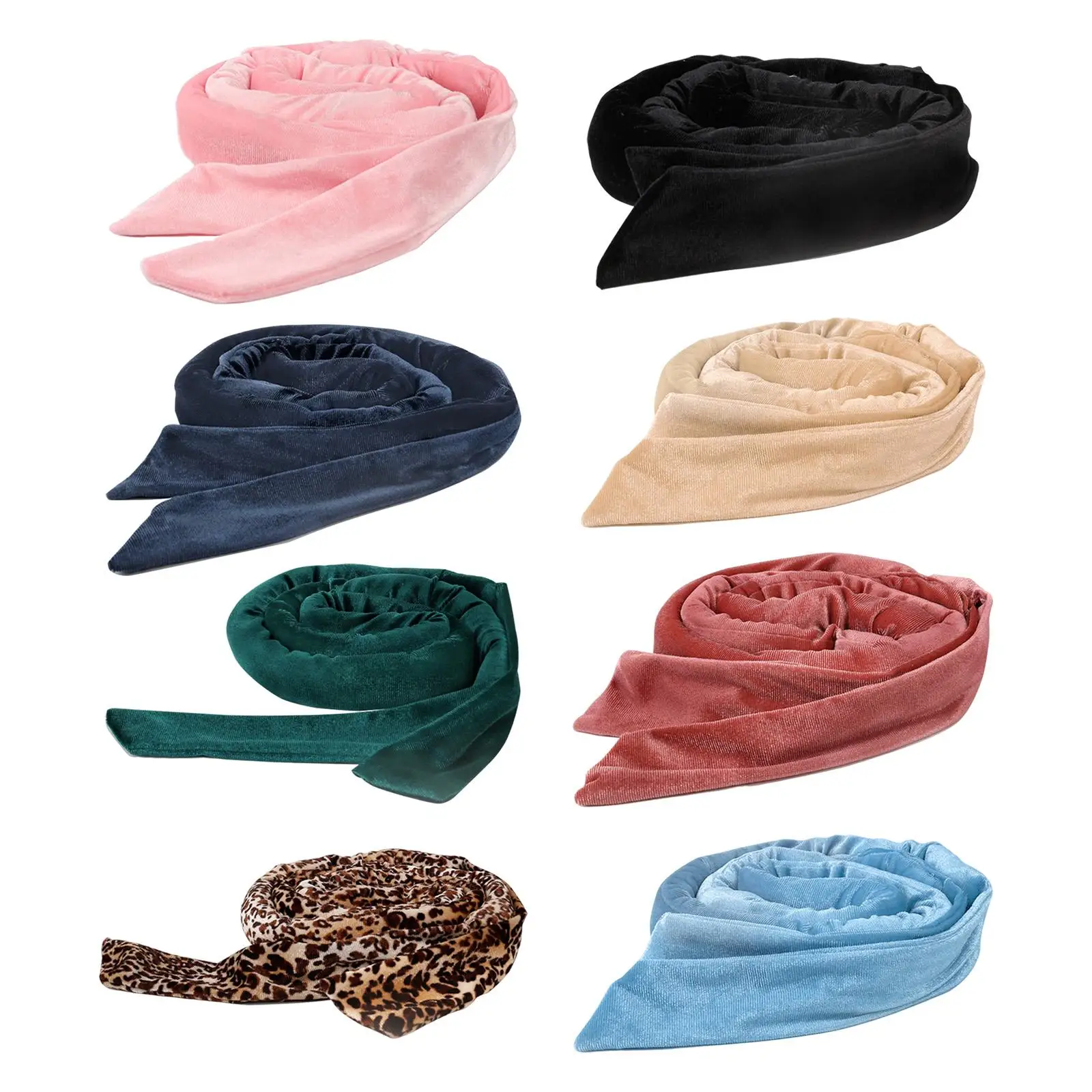 Reusable Heatless Curling Rod Headband with Hair Scrunchie Hair Curlers Rollers Girls Heatless Curler Rod No Heat Sleeping