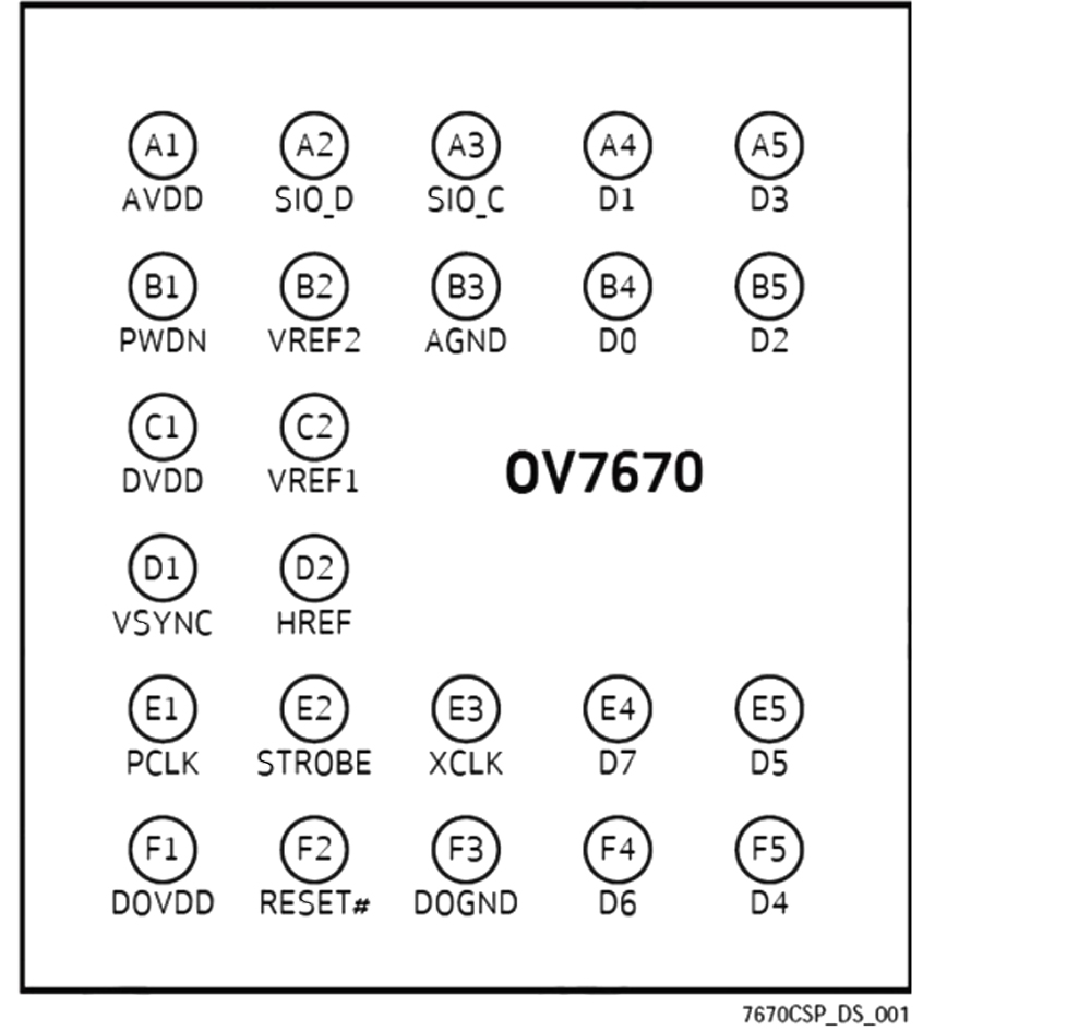 OV7670 300KP módulo da câmera Suporta VGA