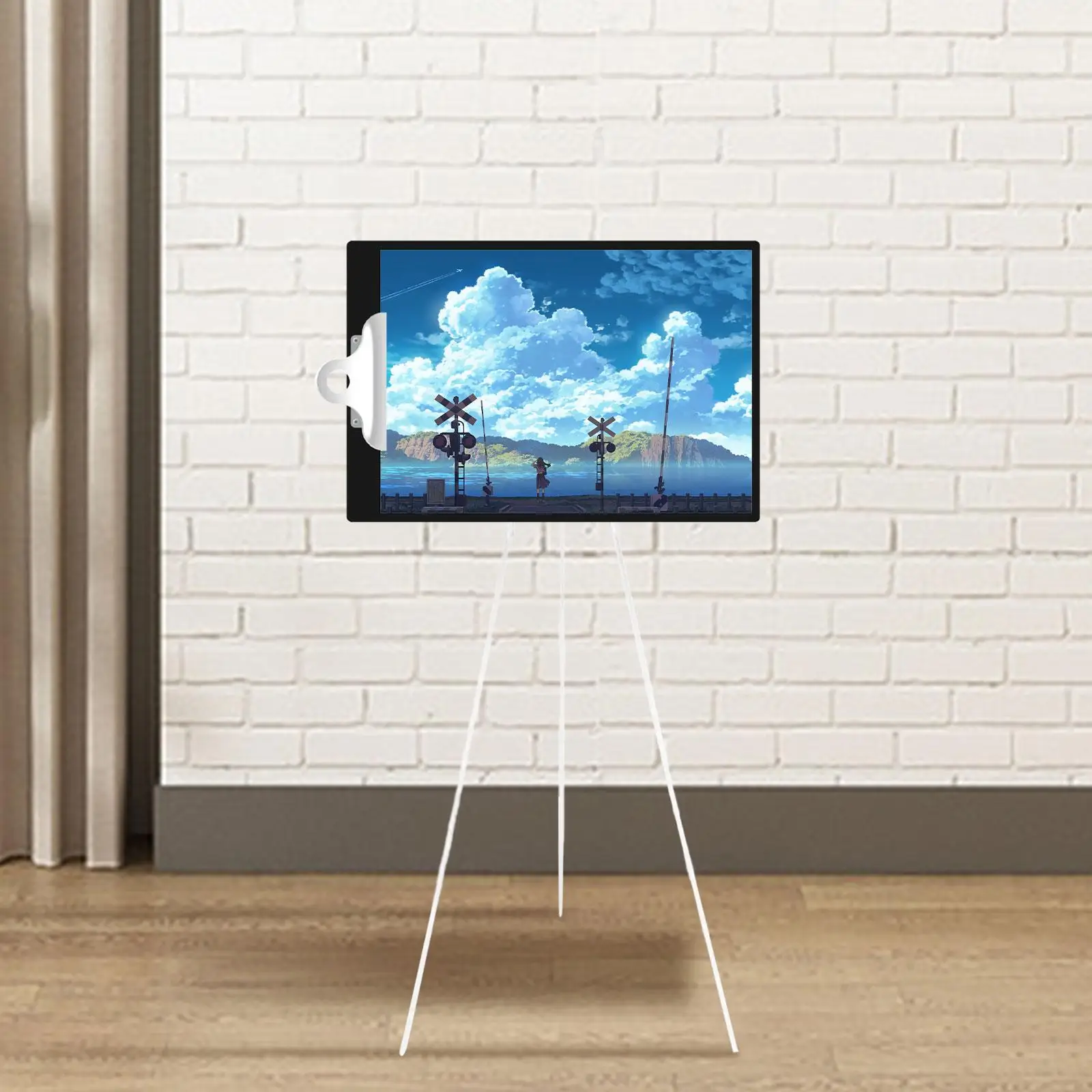 Tripod Display Easel Stand Portable Presentation Stand Collapsible Aluminum Artist Easel Folding Easel for Picture, Painting