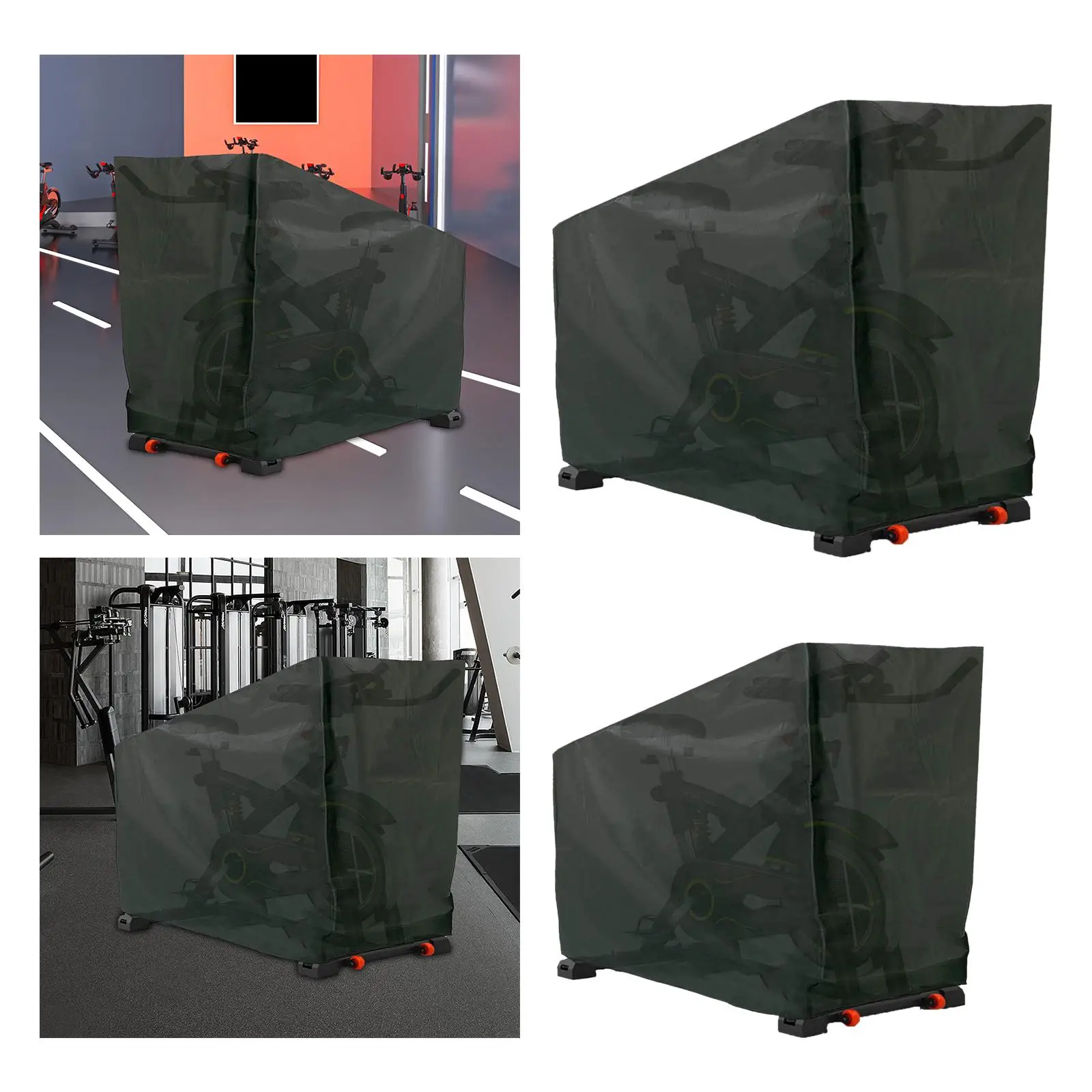 Indoor Cycling Stationary Cover Exercise Bike Indoor Outdoor Protective Cover Dustproof Dust Cover for Outside Home Storage Gym