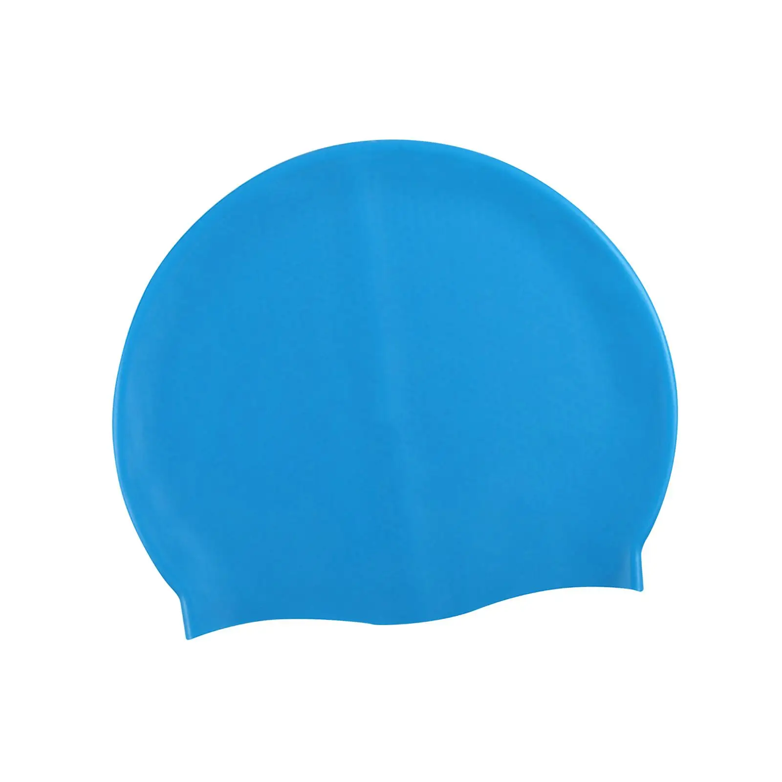 Pure Color Swimming Cap Headwear Comfortable Silicone Swim Cap Hair Protection for Surfing Long Hair Canoeing Training Women Men