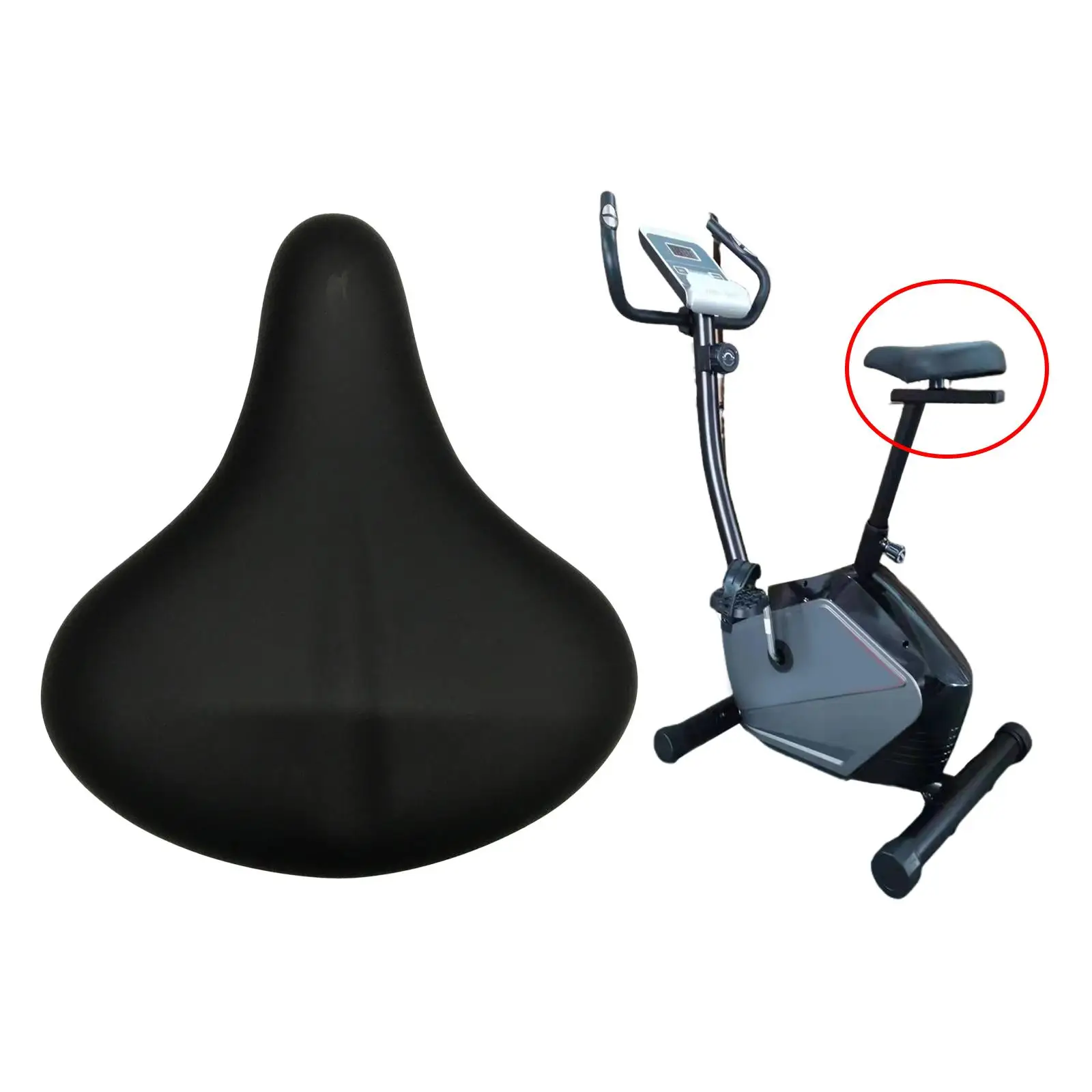 Bike Seat Replacement Universal Wide Soft Foam Road Bike Saddle for Cycling