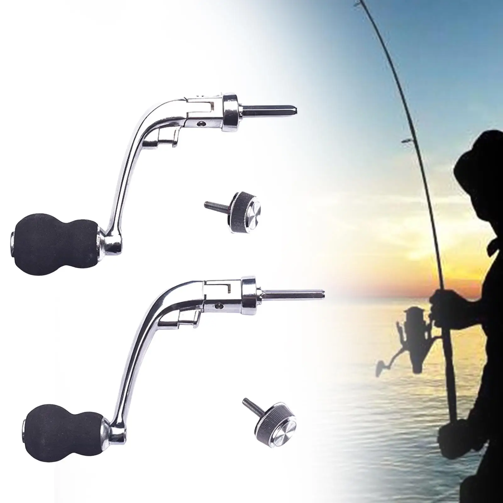 Reels Power Handle Metal Rotatable Portable Crank Handle Spinning Reel Handle