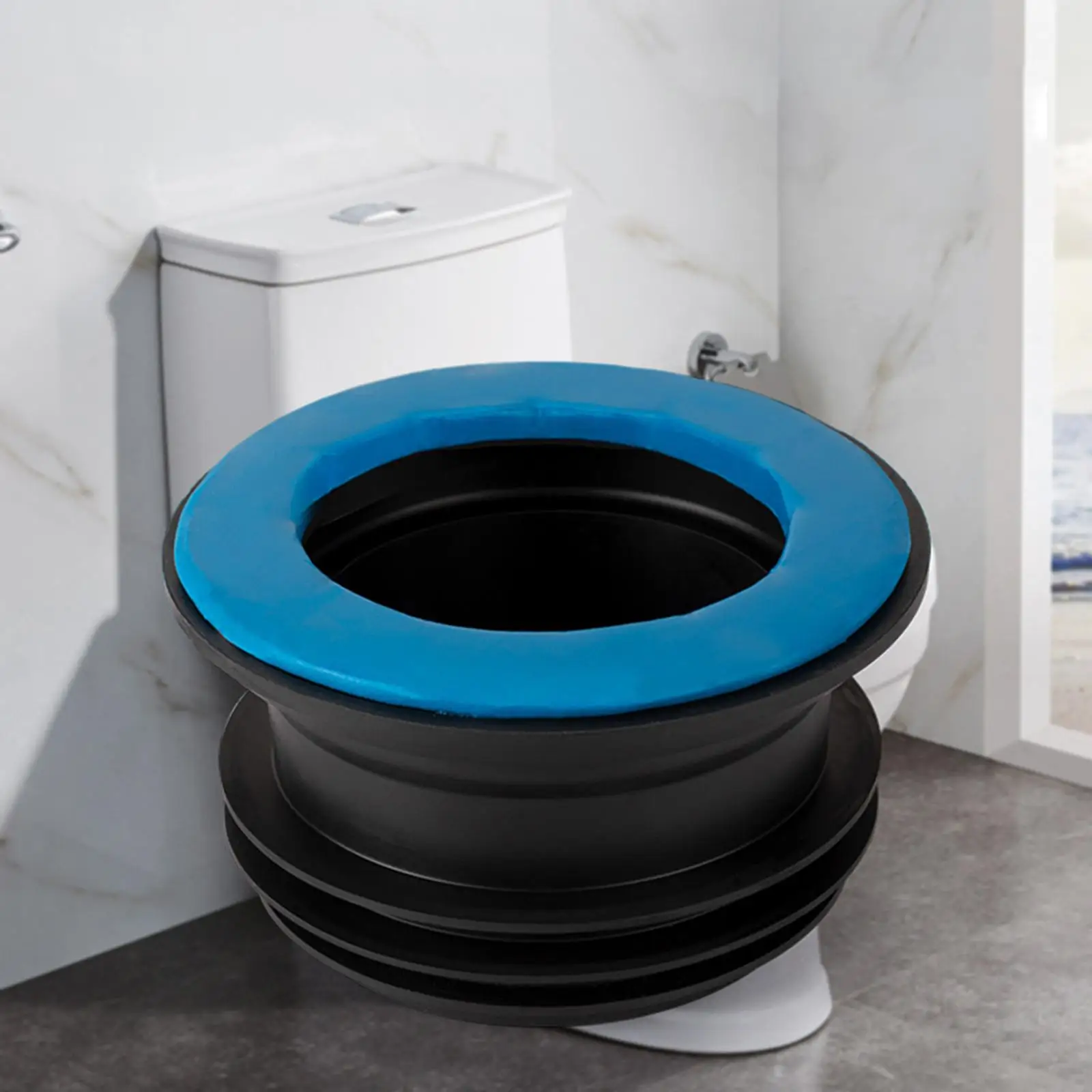 Durable Toilet Rubber Ring Seal Odor Resistant Replacement Flange Drain Pipe Easy Install Leakproof Sealing Ring Closestool Use