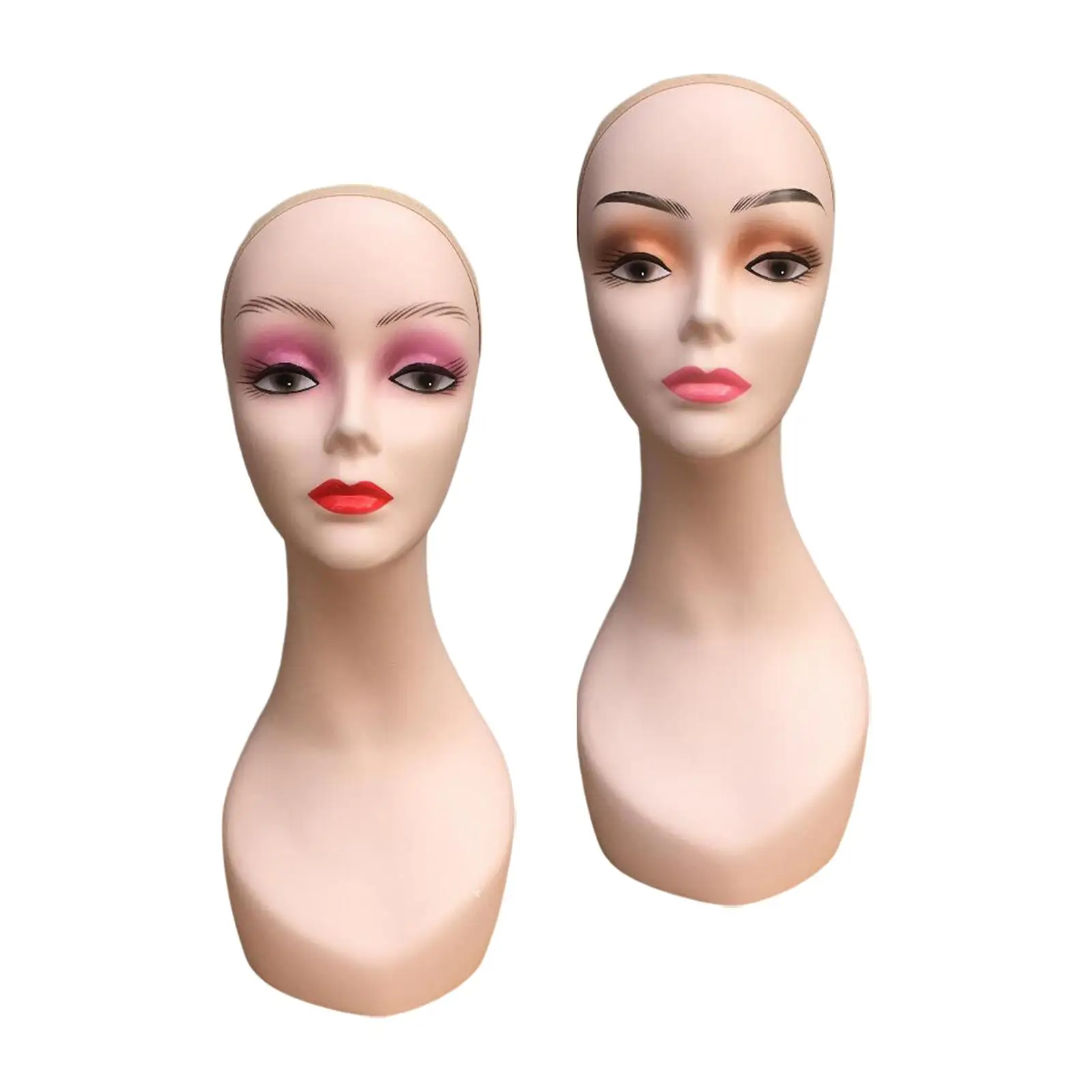 Women Bald Mannequin Head Durable Wig Holder for Headwear Hairpieces Glasses
