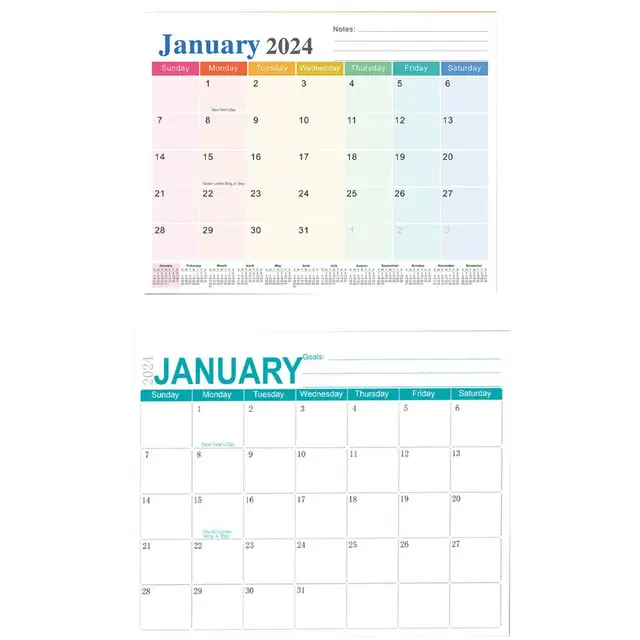 Calendrier de réfrigérateur magnétique, calendrier mensuel pour  rendez-vous, rappels, licence 18 mois, 2024 à juin 2025
