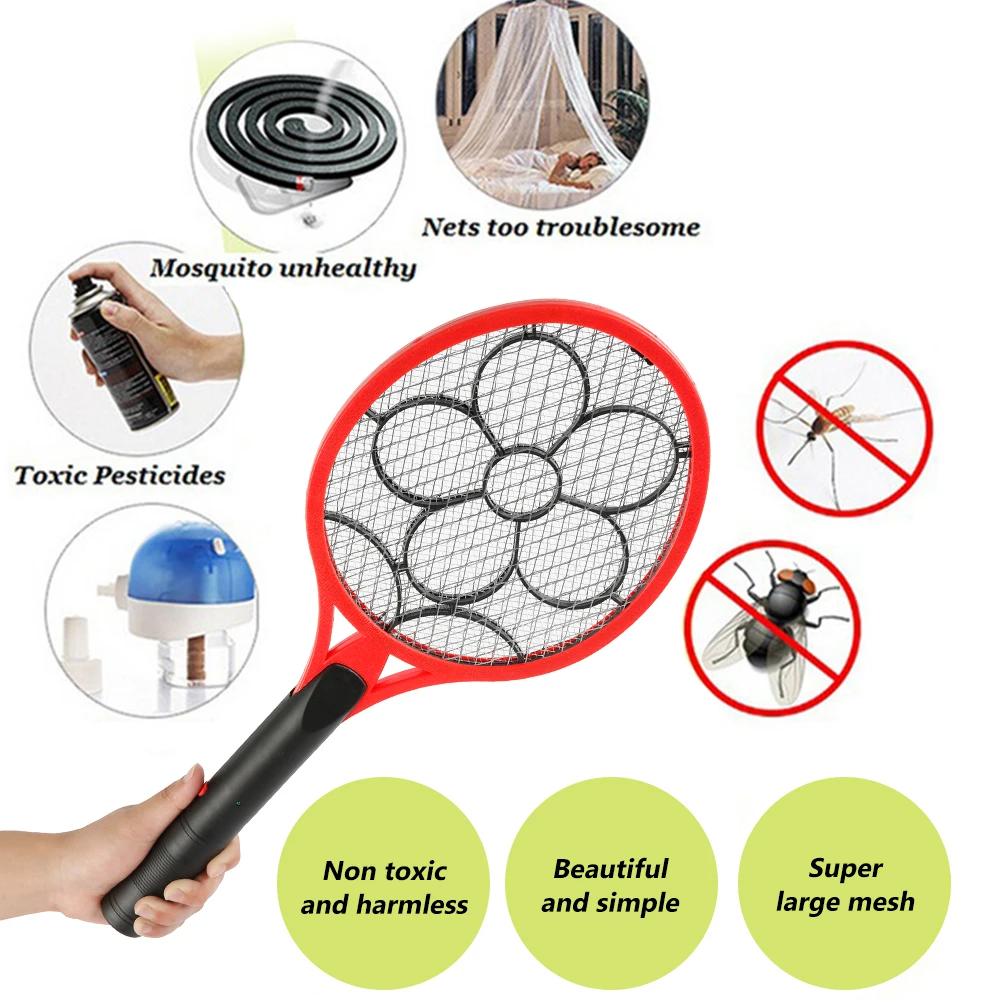 Title 5, Electric Bug Zapper Insect Fly Racket Portable ...