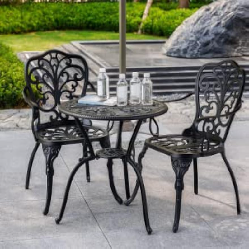 Title 1, Withniture Outdoor 3 Piece Bistro Set,Cast Alum...