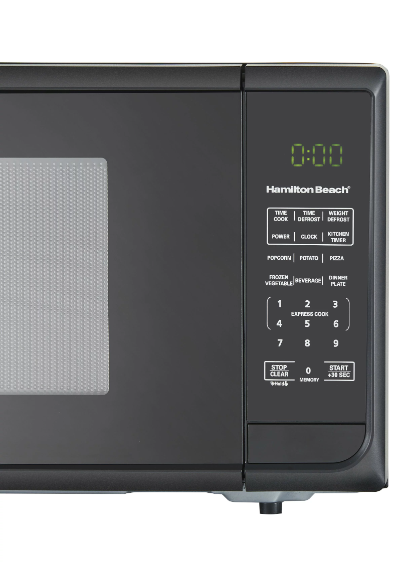 Title 6, 0.9 cu. ft. Matte Black Microwave Oven