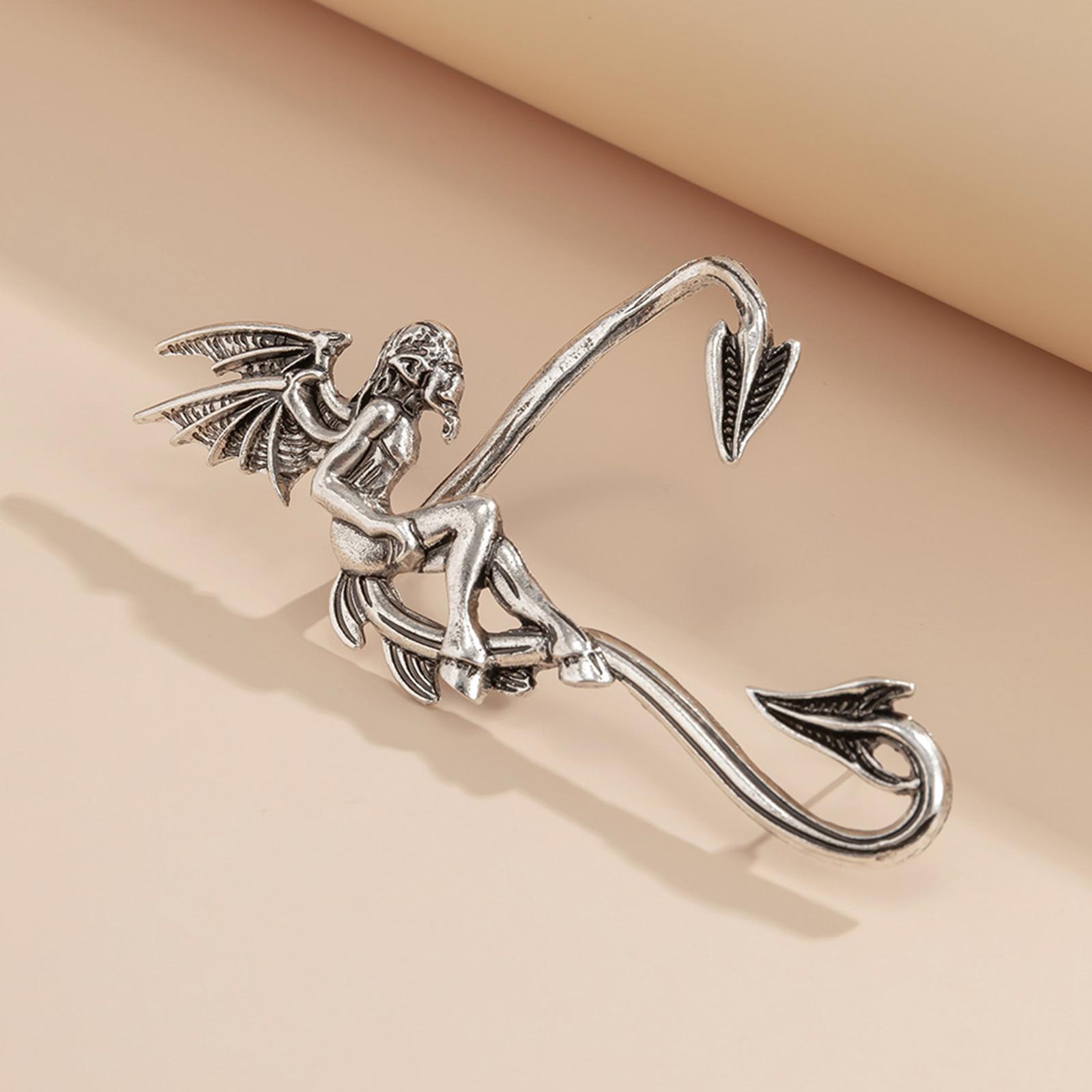 Elf Ear Cuff Earring Punk Halloween Earrings for Costume Fairy Elven Cosplay Women Girls