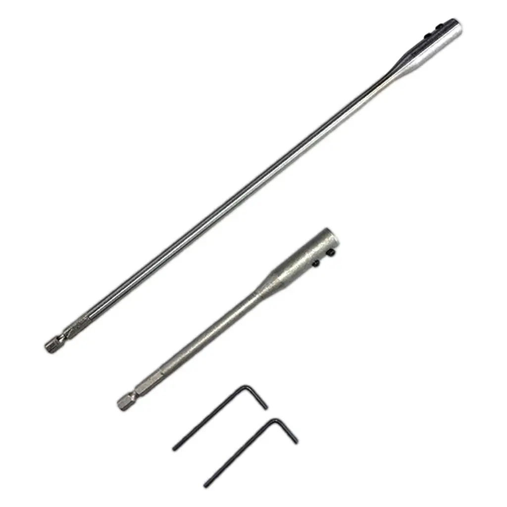 2x 15/30cm Drill Bit Extension Bar   for Carpentry Mechanics