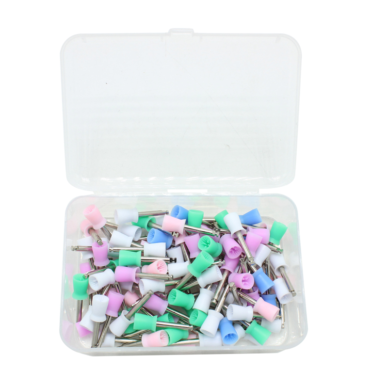 Best of 100Pcs Dental Polisher Tool Kit Dental Polishing Brush Polisher Prophy Rubber Cup Latch Colorful Buff Nylon Bristles Reviews & Tips - Image 6