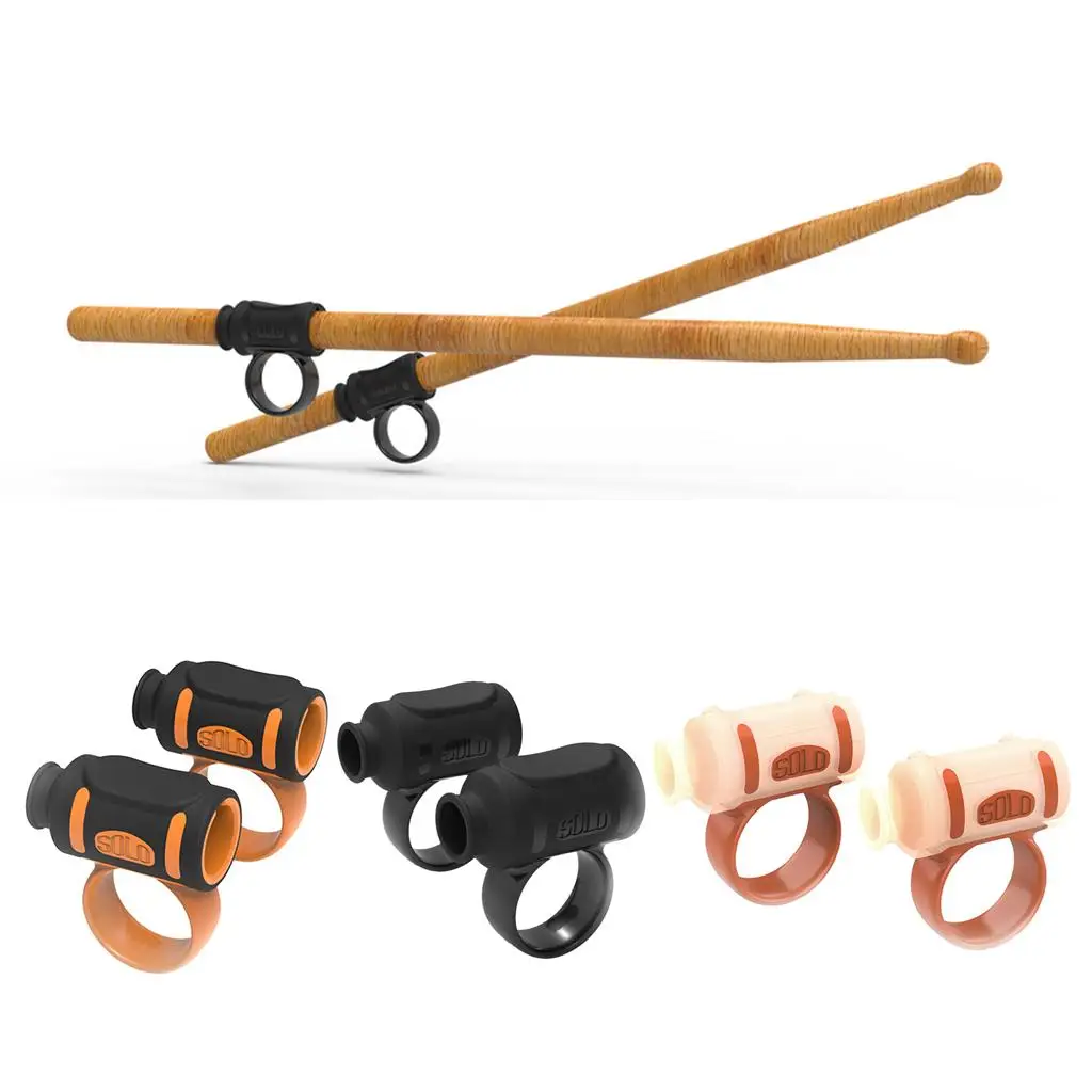 Anti-Slip Drumstick Control Clip Sleeves Twirling  Controller Finger Grips