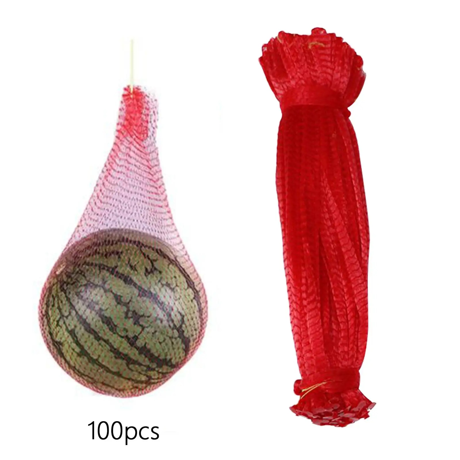 100 Pieces Hanging Watermelon Net Bags Melon Mesh Bags for Garden Gardening