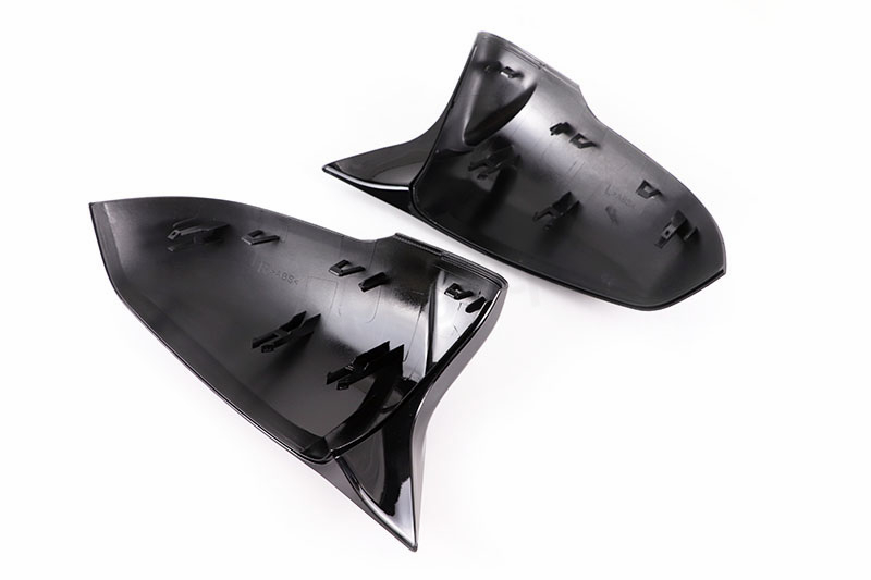 Carbon Fiber Style Black Rearview Side Mirror cover Caps for BMW X1 F48 X2 F39 F40 F53 F44 Z4 G39 Toyota Supra Side Mirror shell