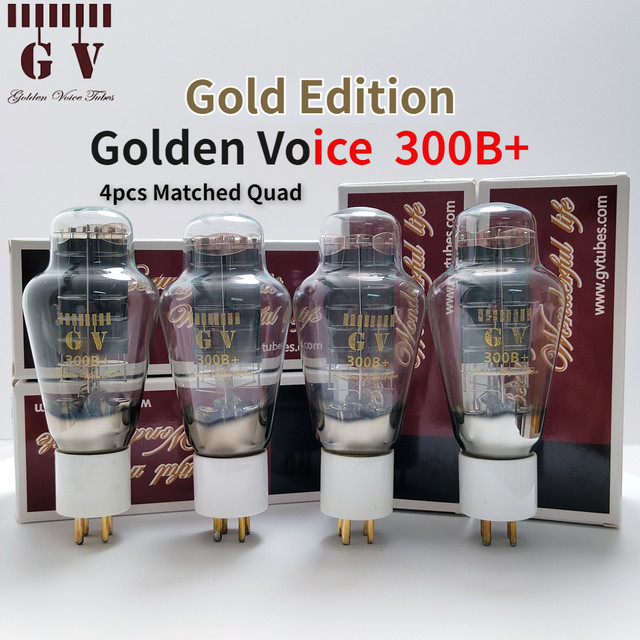 Golden Voice 4300B クワッド 4本 真空管 ゴールデンボイス ゴールデンボイス真空管、アップグレード300b、300b、300bk