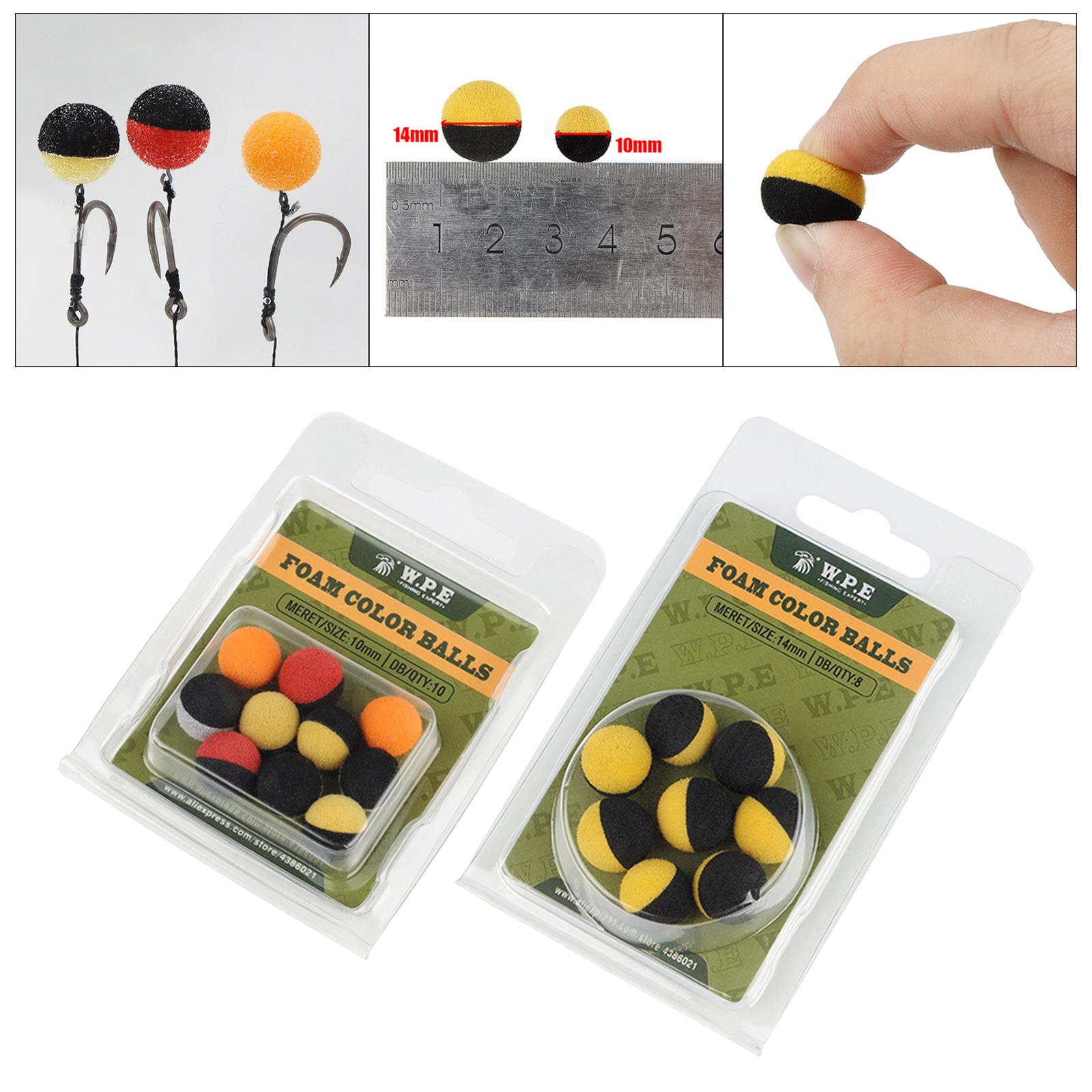 8/10Pcs Fishing Bait Carp Hair Zig Rig Feeder Method Popups Optional Rig Kit Floating Ball Beads Feeder Artificial Carp Baits