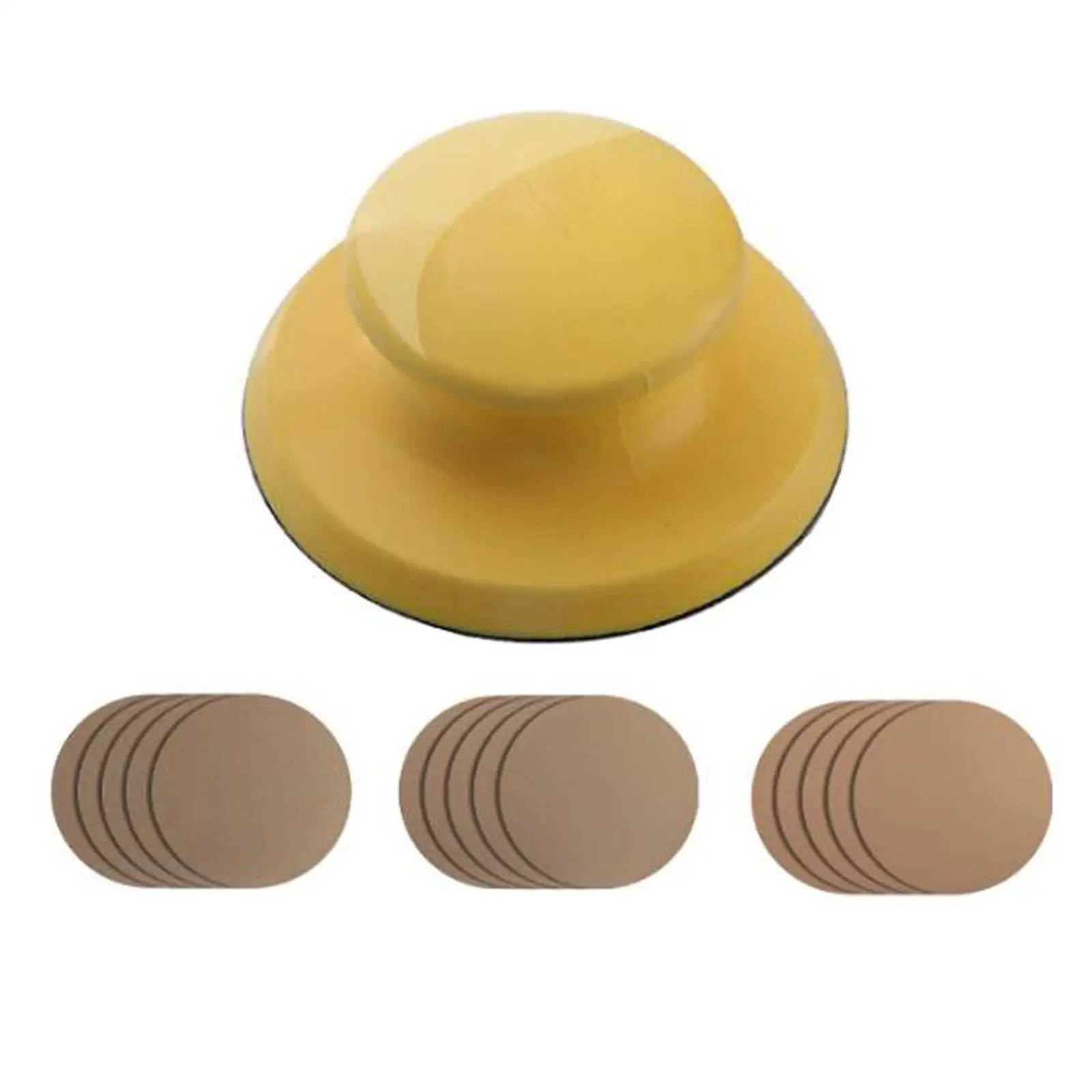 Portable Sanding Kit Self Adhesive Sanding Disc Mini Sander for Small Projects Wood Products Finishing Polishing
