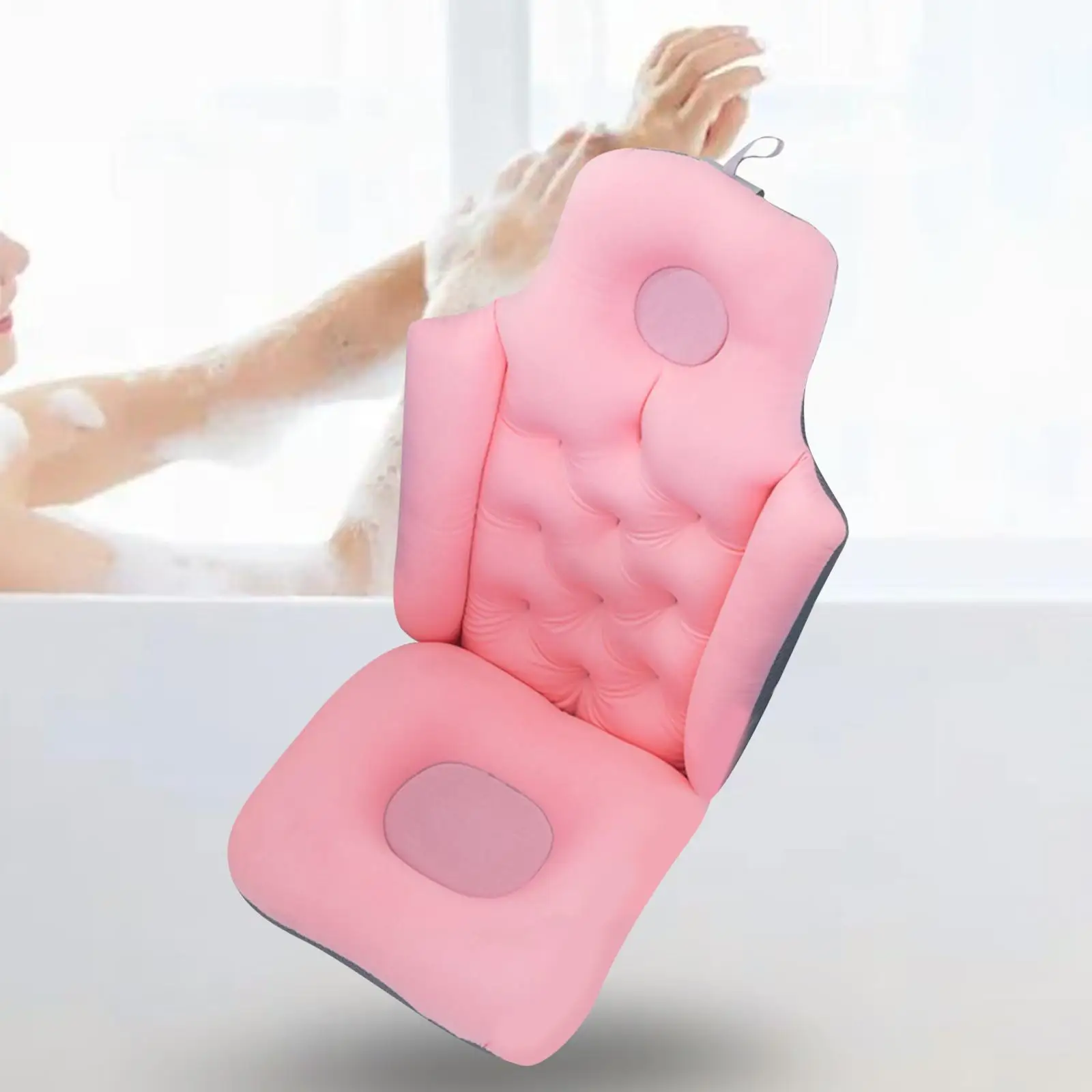 Bath Pillow, Bathtub Pillow, Head Neck Shoulder Back Support SPA Pillow, Separable Ergonomic Nonslip Mat for Adults
