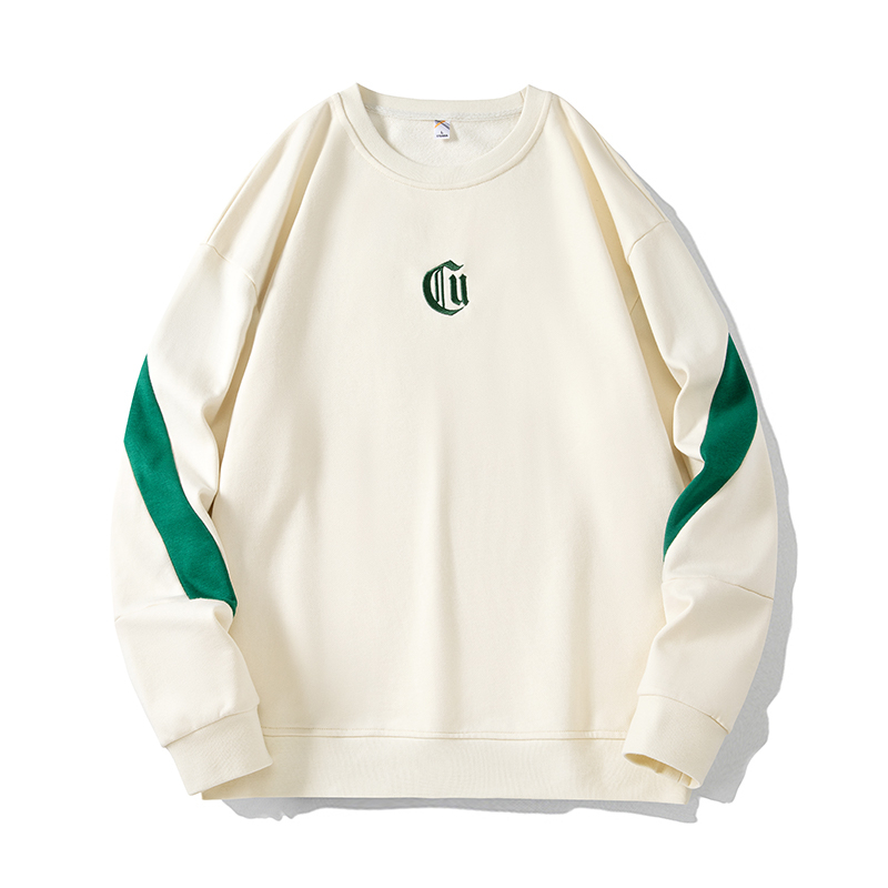 Men's Round Neck Sweatshirt Round Neck Long-Sleeved Embroidery Oversized 6XL, 7XL, 8XL Ugly Christmas Sweatshirts For Men