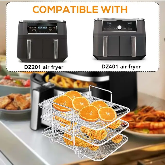 Stainless Steel Air Fryer Accessories  Square Electric Fryer Accessories -  8 Inch - Aliexpress