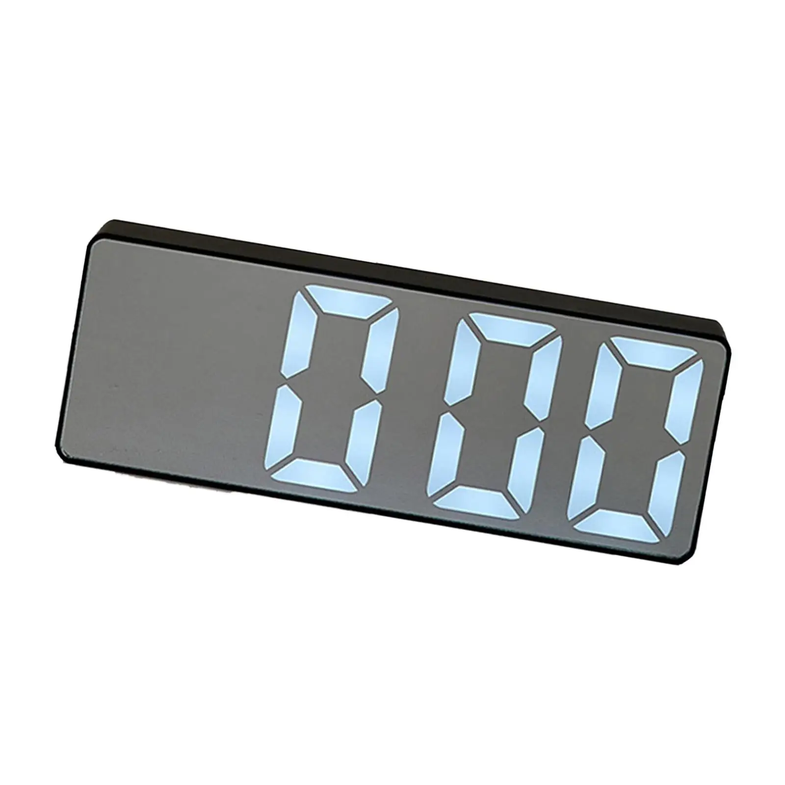 Digital Clock Mirror Surface LED Display Desk Clock USB Charging