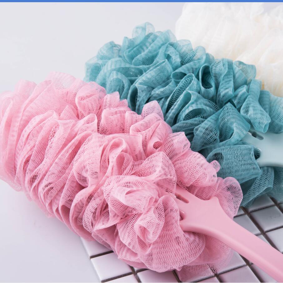 Description Picture 4 of itemLong Handle Hanging Mesh Back Body Bath Shower Scrubber Brush Sponge for Bathroom Shower Brush Exfoliating Scrubber Soft Shower