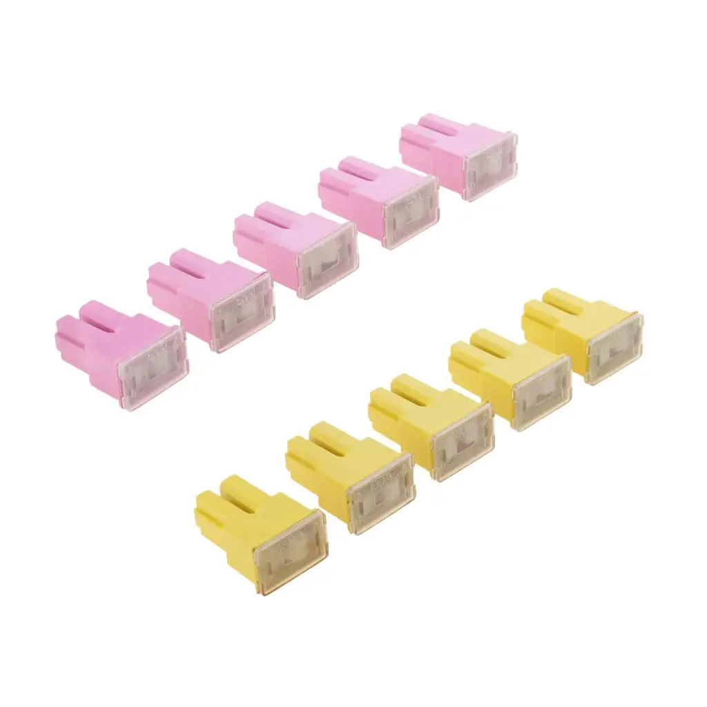 10 Pieces Car FLF-S Standard Female  Cartridge Fuses 30A+60A 32V