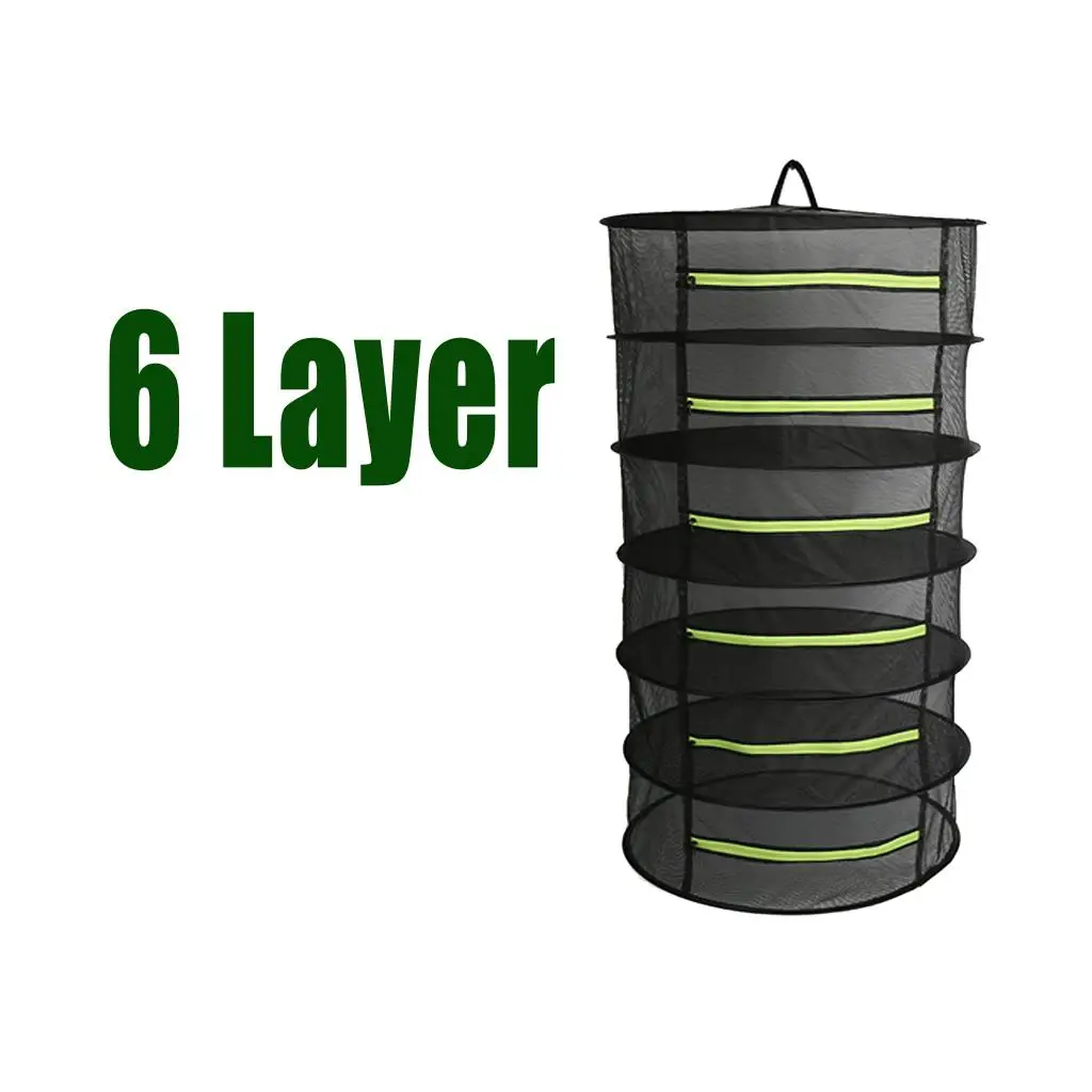 Drying Rack for Aromatics 6-Layer 60 Cm Mesh Net with Green Hinges