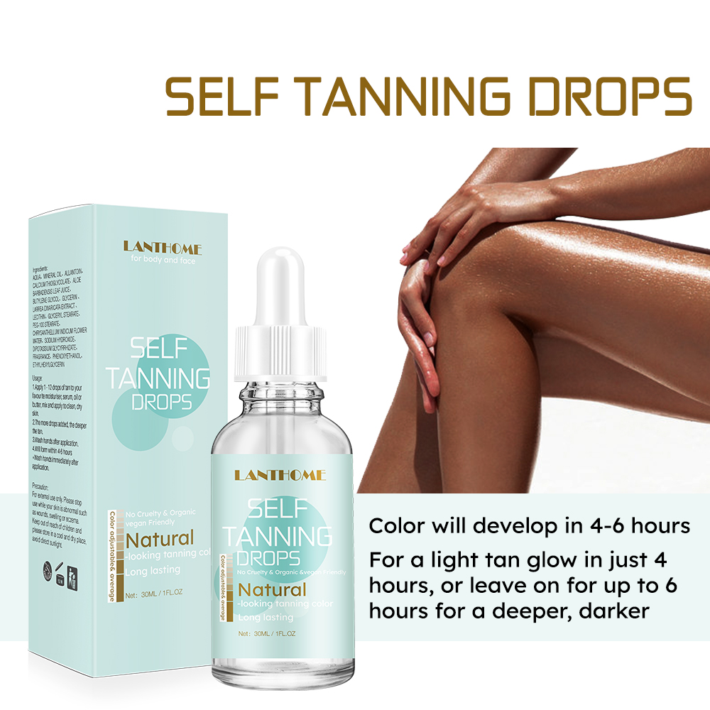 Best of 30mL Indoor Self-Tanning Drops Body Tanning Lotion At Home Tan Tanning Cream Tanner No Sun Tan Bronzer Sunless Fast Tan Glow Reviews & Tips - Image 5